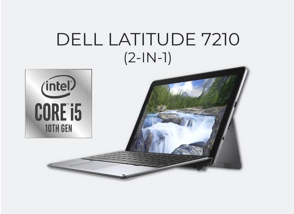 Dell Latitude 7210 2in1, Laptop/Tablet, Intel Core i5 10thGen, 8GB RAM, 256GB M2