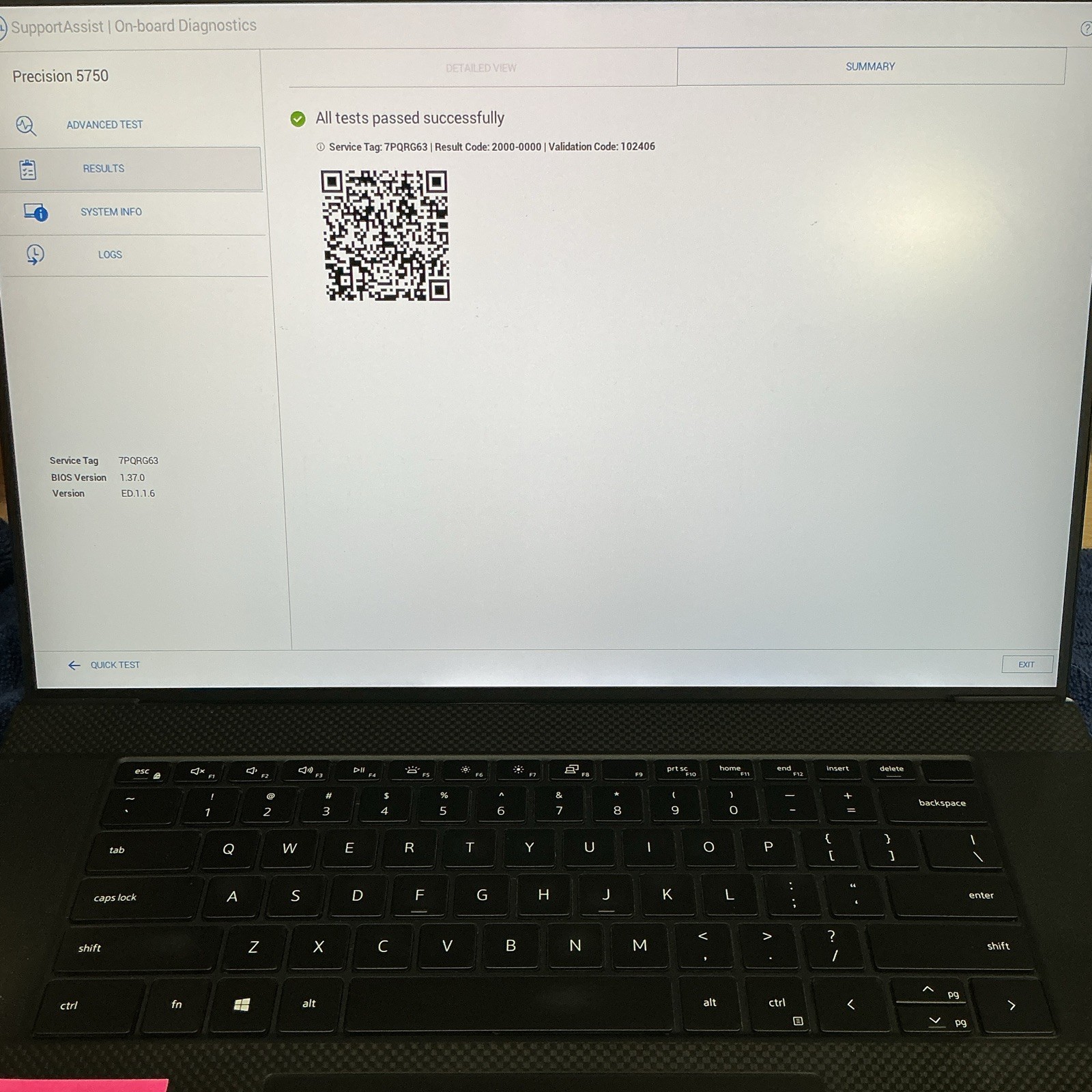 Dell Precision 5750 17″ i7 32GB 1TB SSD Quadro T2000 Win 11 Silver