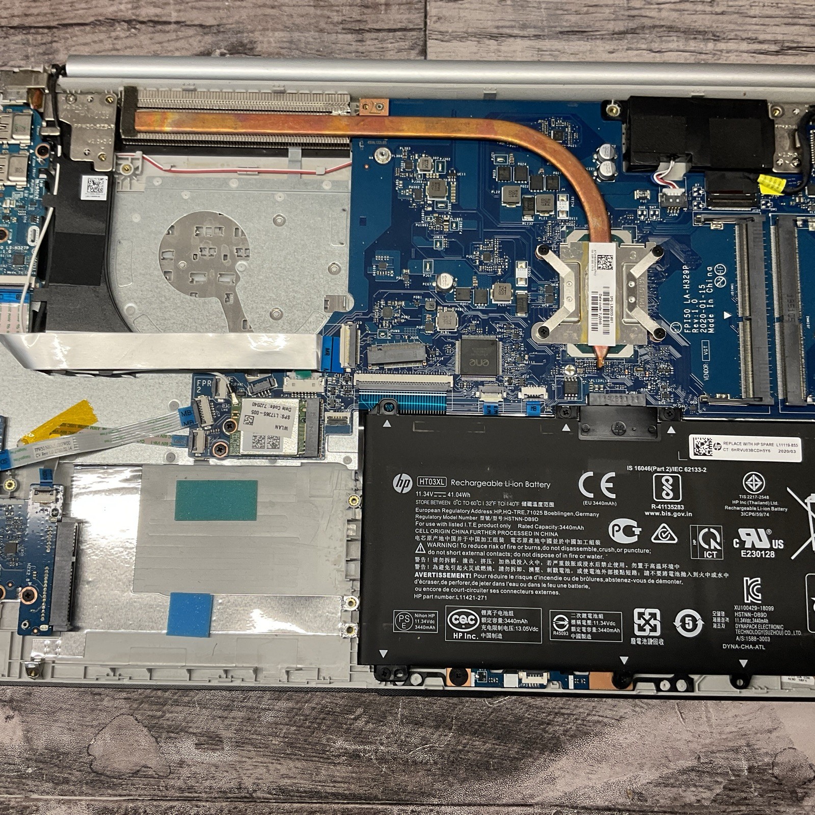 Lot of 3 HP Laptop 15 / i3 10th Gen / No RAM / Parts Repair / P15