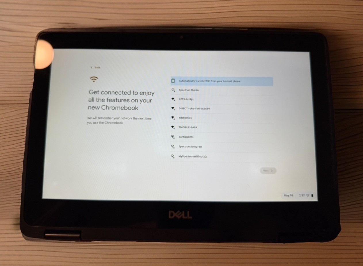 Dell Chromebook 3100 2-in-1 11.6″ Touchscreen Laptop 4GB RAM 32GB SSD WiFi Webca