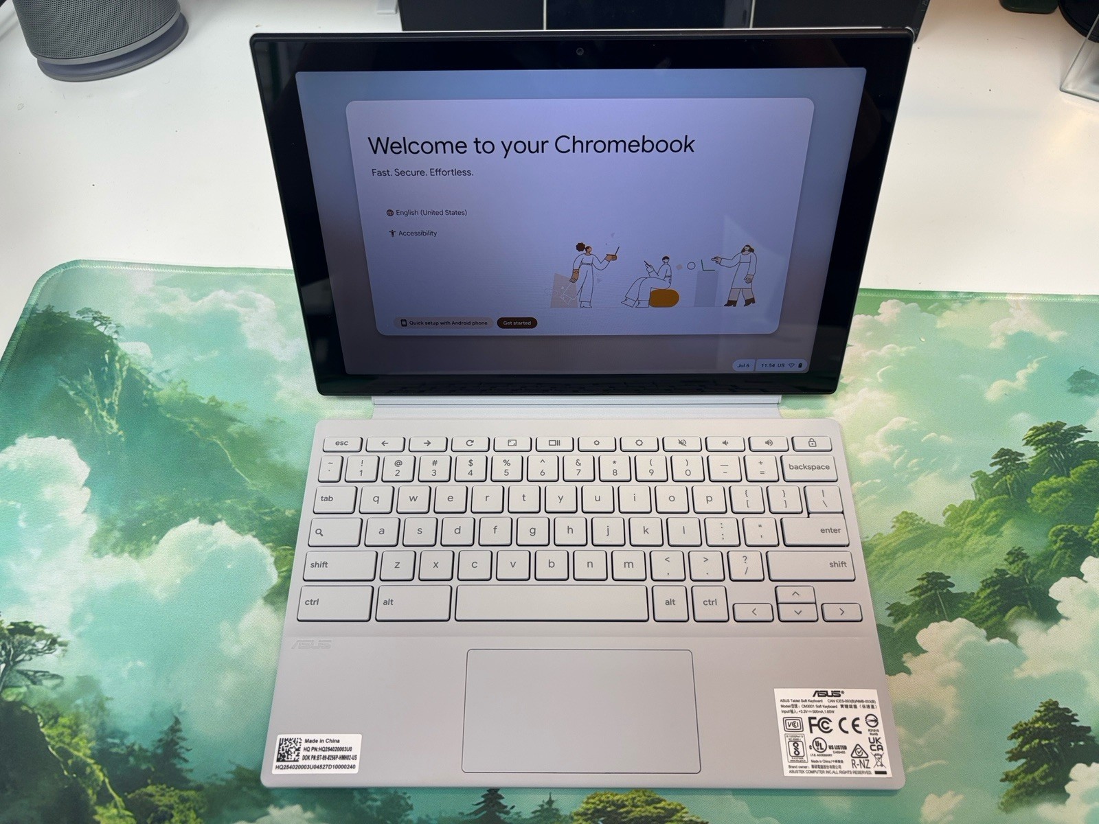 ASUS Chromebook Detachable CM3001 10.5” 8GB RAM 128GB ChromeOS Keyboard Included