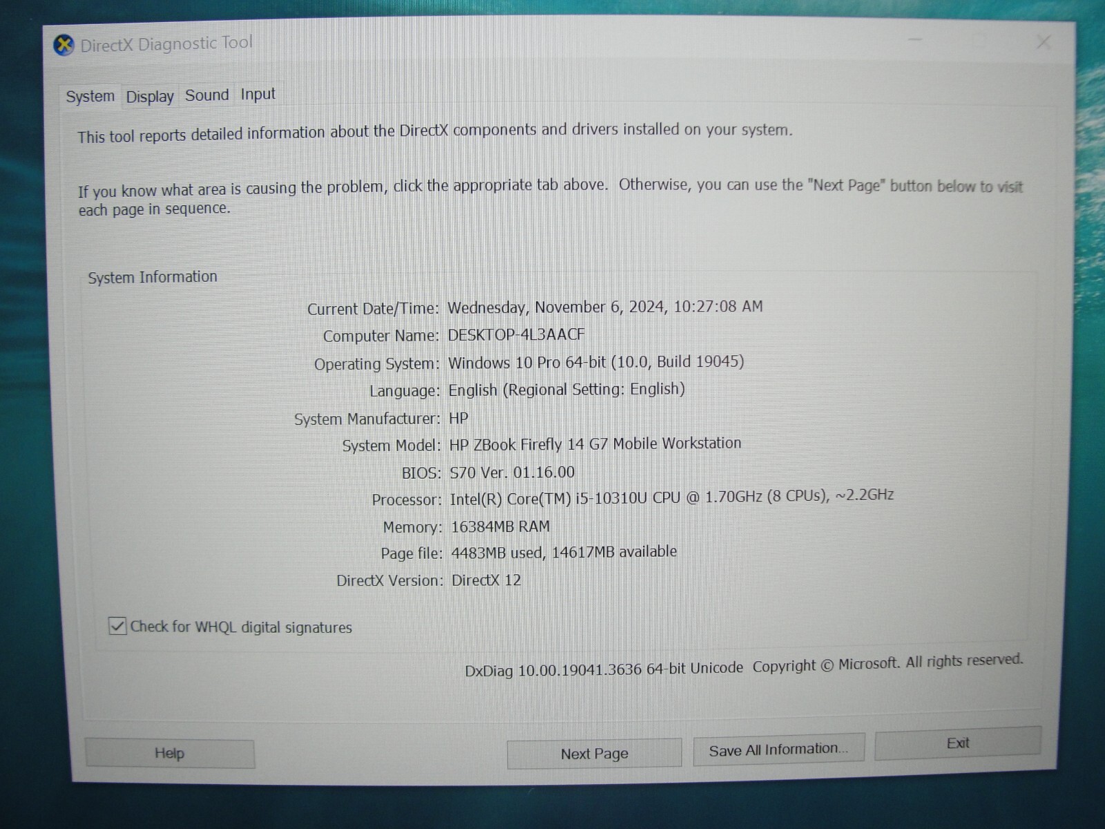 HP ZBook Firefly 14 G7 14″ FHD Intel i5-10310U 1.7GHz 16GB 256GB SSD + Charger