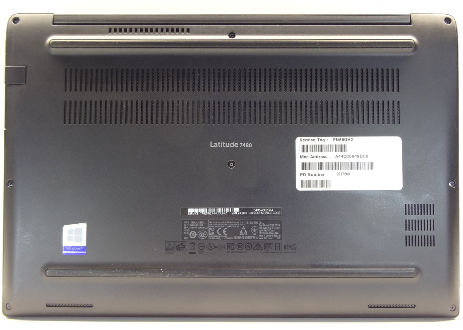 Dell Latitude 7480 i5-7ma 8ram 256NVMe W11P-25H2 Office2024 Microdirect 1Gar