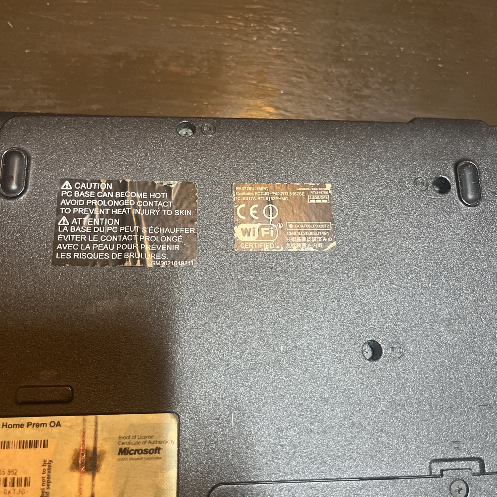 Toshiba Satellite Labtop L455D-S5976 250 GB HDD Widescreen For Parts Only As Is