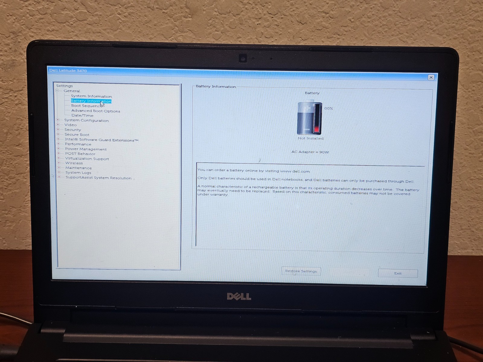 DELL Latitude 3470 Laptop (14″, i3-6100U, 8 GB/No HDD, No OS) – READ!