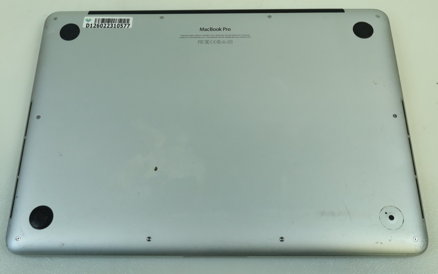 Apple A1502 MacBook Pro 13″ 2013 Intel i5-4288U 8GB 500GB 10.15 Parts Repair