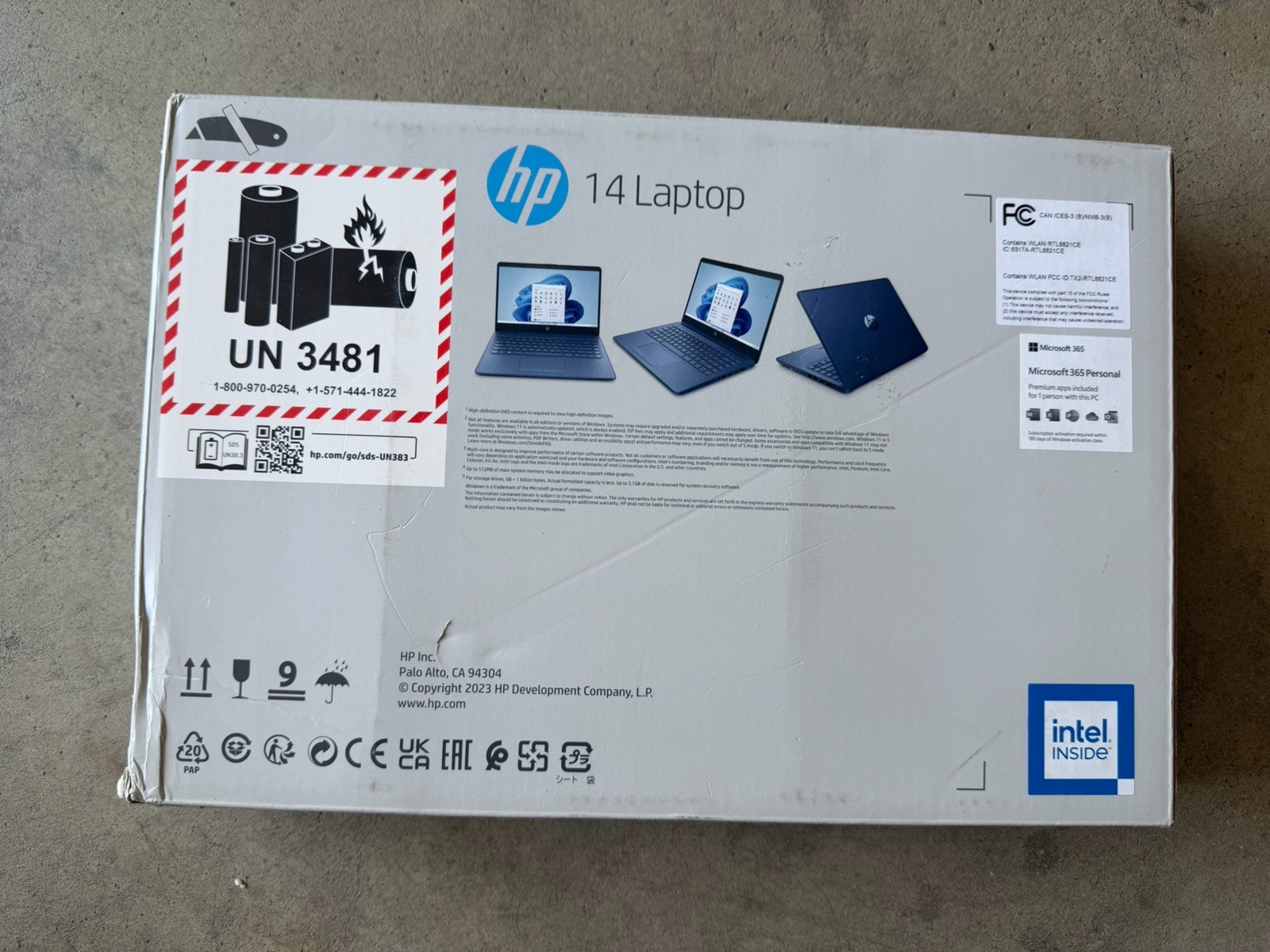 HP Stream 14″ Windows Laptop Intel Processor N4120 4GB RAM 64GB eMMC, Blue