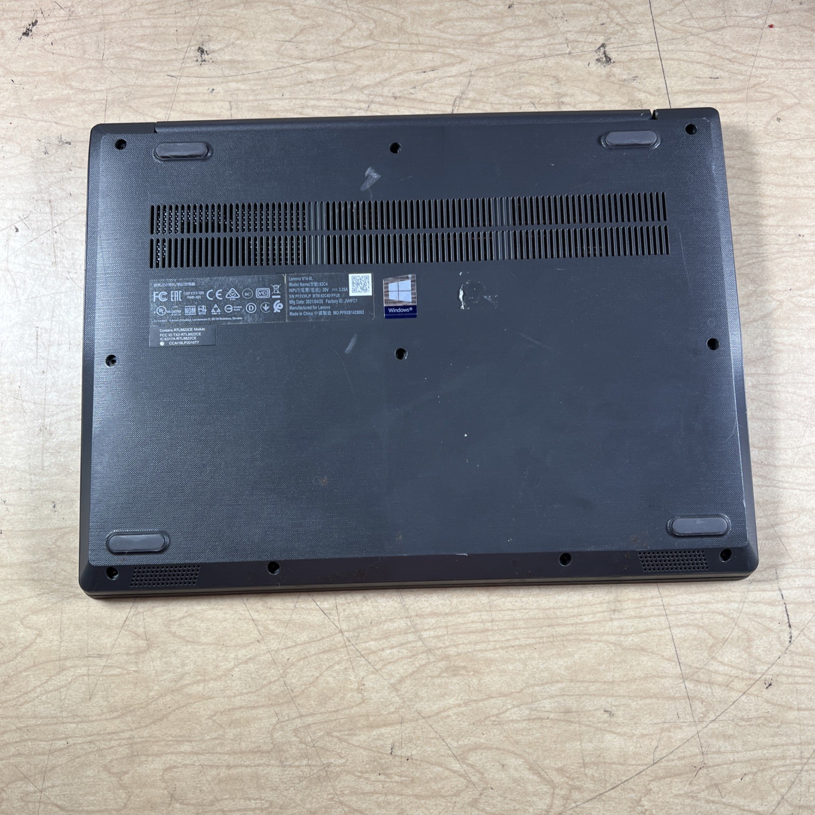 LENOVO V14-IIL INTEL CORE I3-1005G1 1.20GHZ 8GB RAM **NO HD/ NO CADDIE/ NO OS