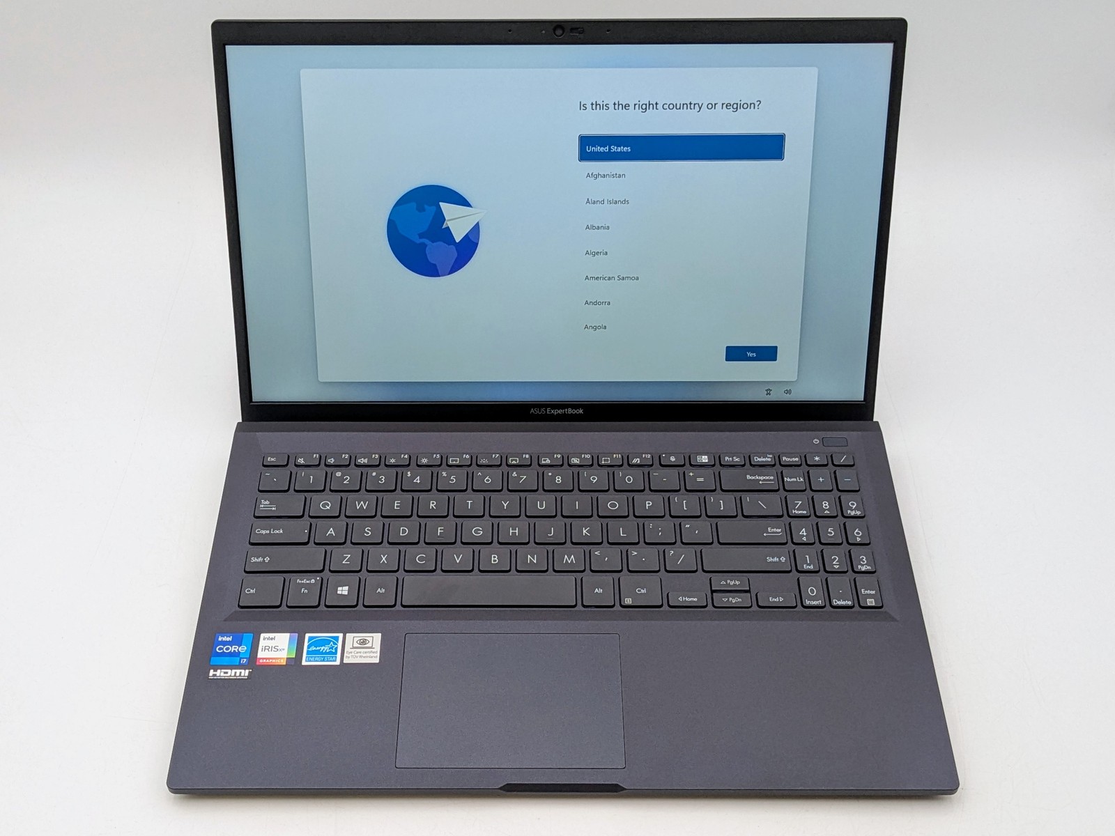 ASUS Asus ExpertBook B1 15″ FHD I7-1255U 512GB SSD 40GB W11P Webcam Backlit