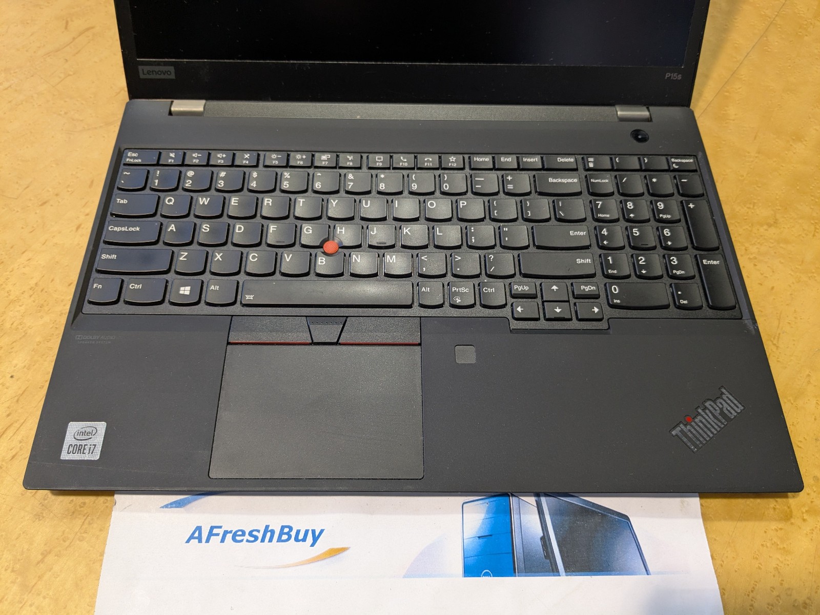 Lenovo Thinkpad P15s Gen1 i7-10510U 1.8GHz 16GB Ram 256GB SSD P520 No OS/AC #5