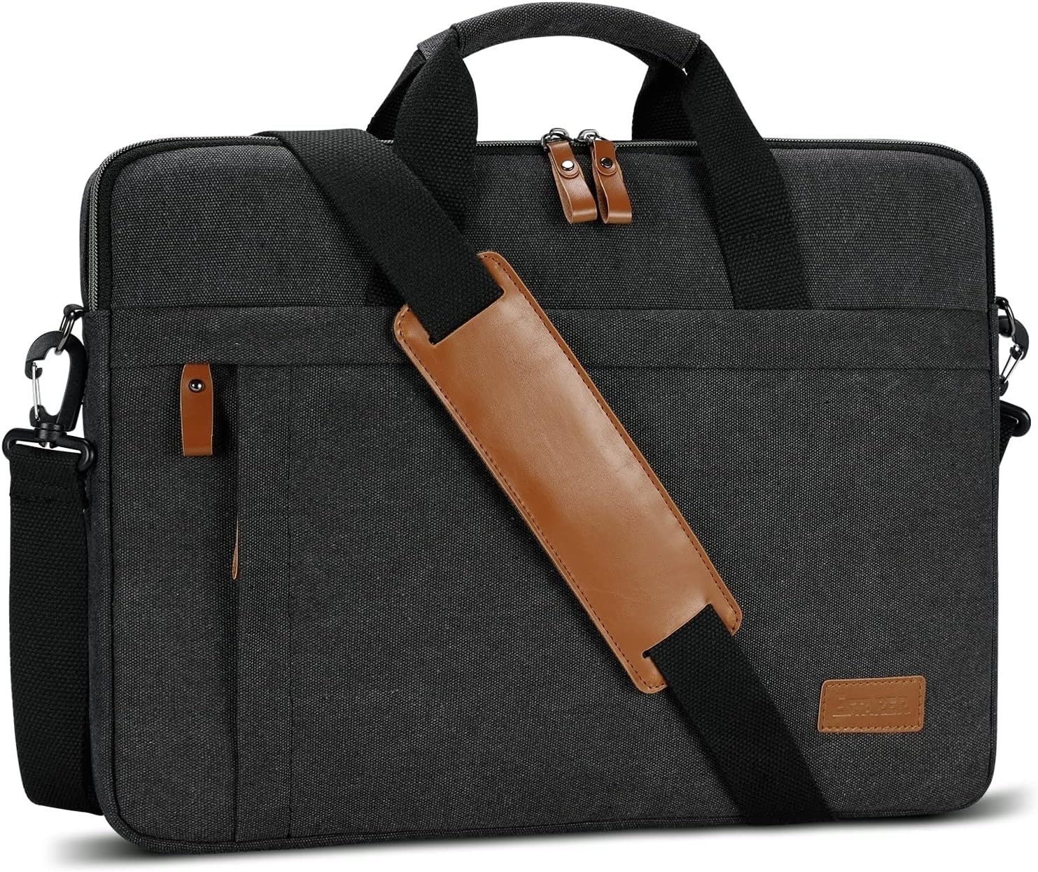 Slim Laptop Sleeve for 17-17.3 Inch Laptops, Water-resistant Canvas Case Bag