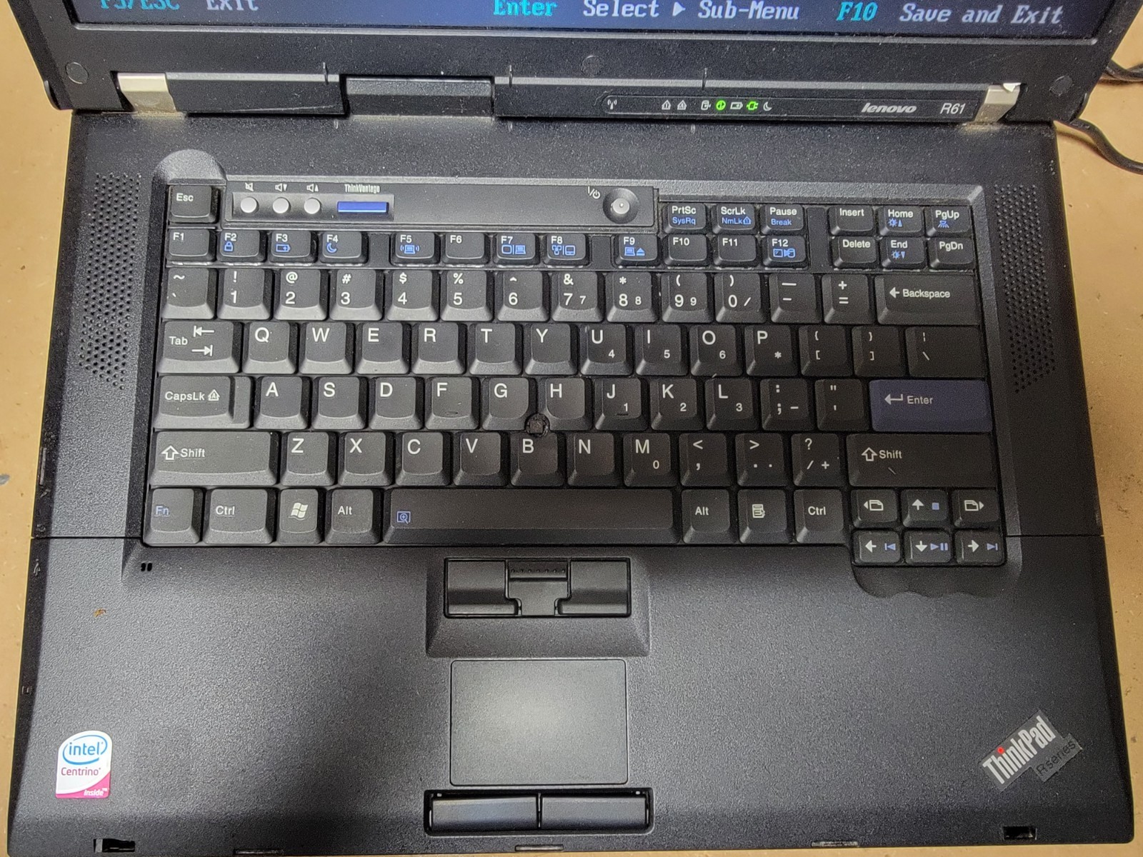 Lenovo R61 LAPTOP – INTEL CORE 2 DUO – 1GB RAM – PARTS ONLY – SEE DESCRIPTION