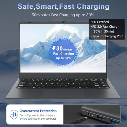 14 inch Laptop with Pentium Gold 6500Y(Up to 3.4GHz), 16GB RAM 512GB SSD,1080P