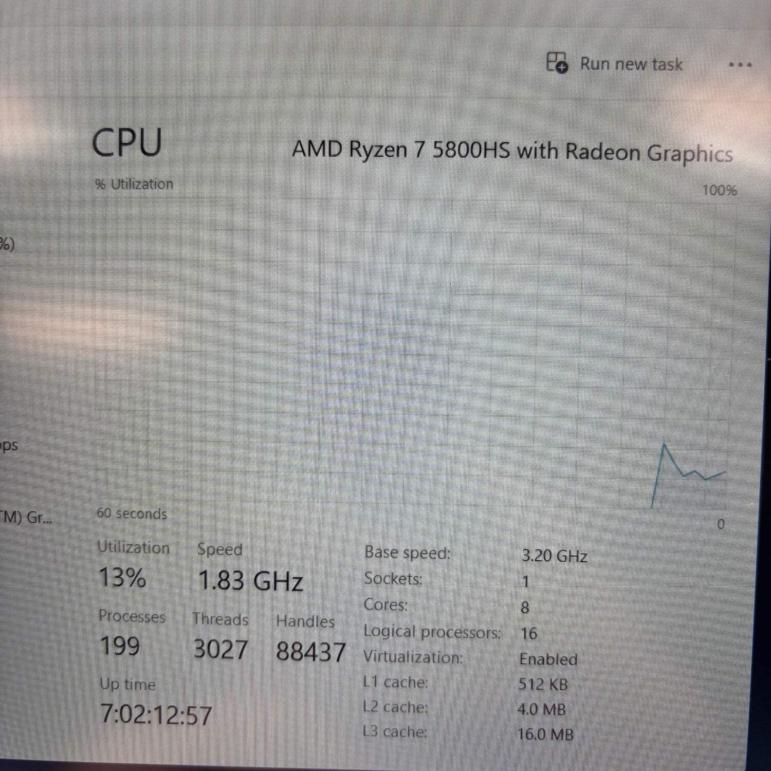 Asus Vivobook 16X M1603Q 16″ Ryzen 7 5800HS 3.2GHz 12GB RAM 512GB SSD