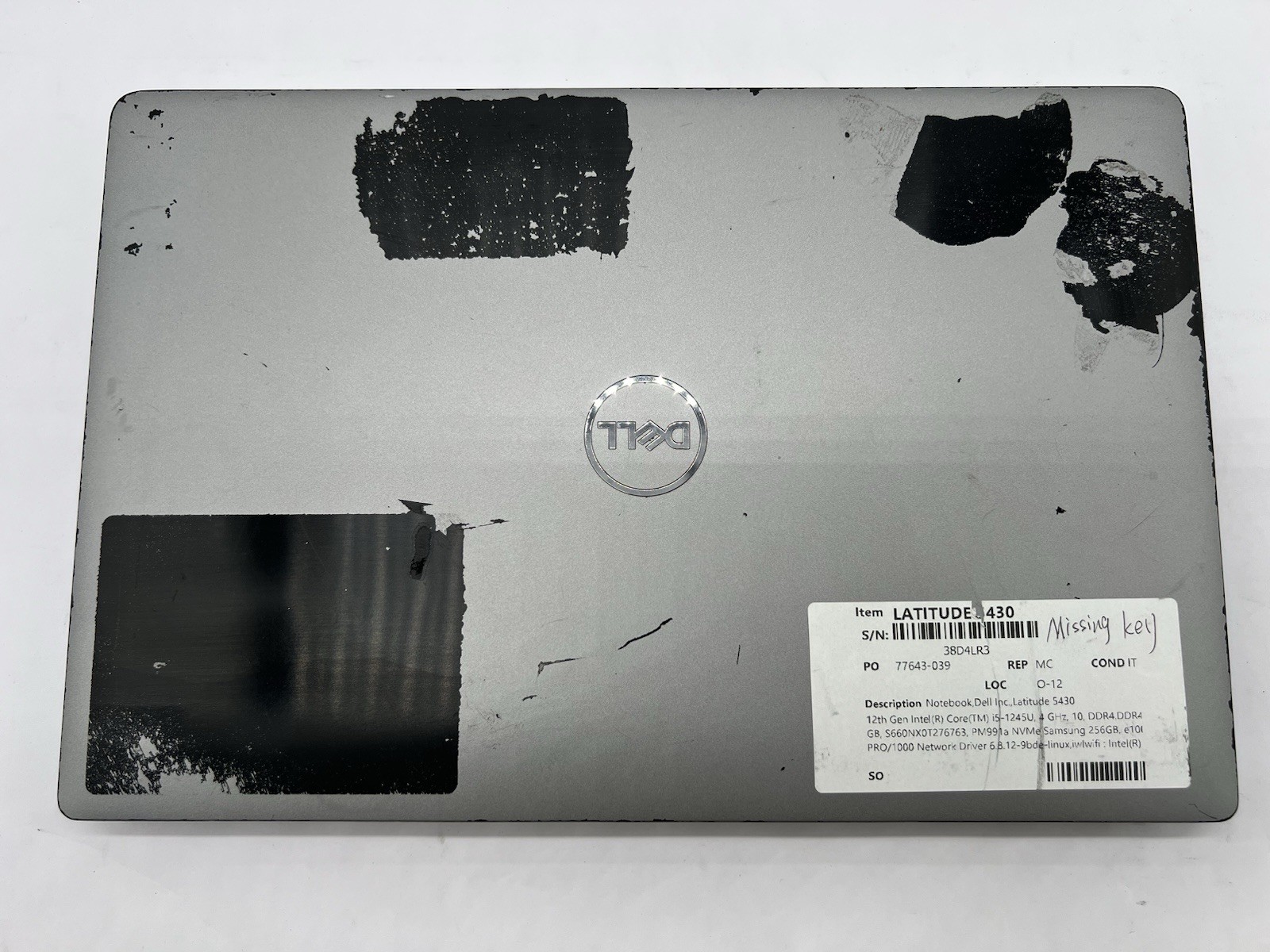 Dell Latitude 5430, i5-1245U, 3.9GHz, 16GB RAM, 256GB NVMe-No OS/Charger