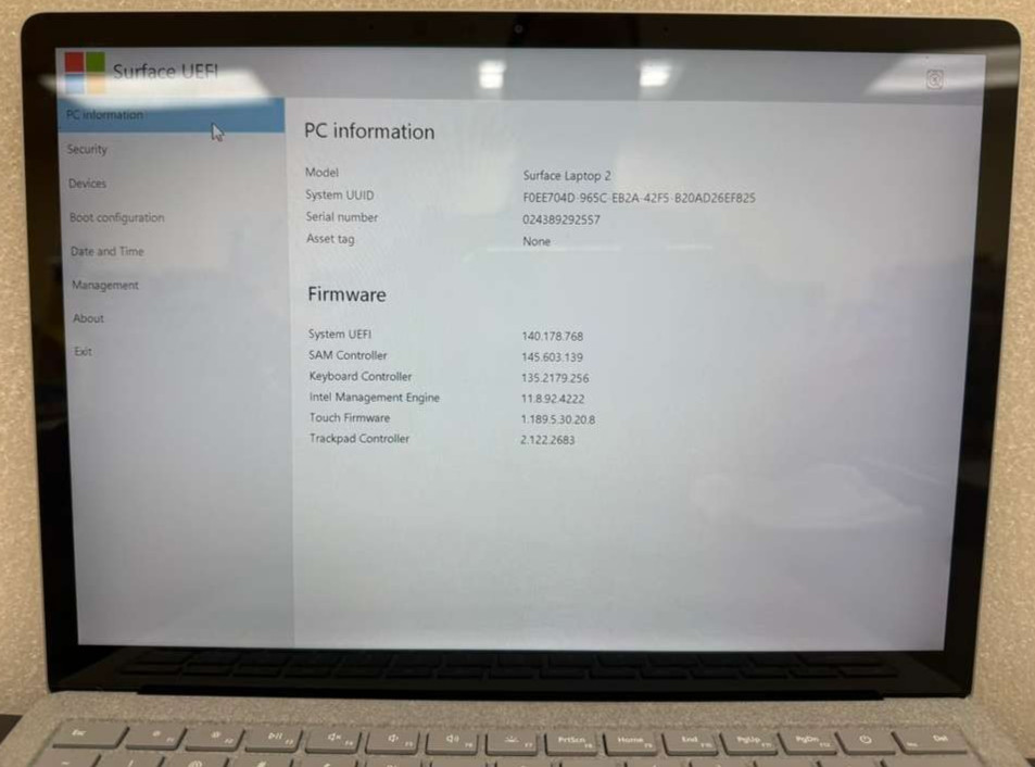Microsoft Surface Laptop 2 13.5 Core i5 8th Gen 256GB SSD Touch Laptop