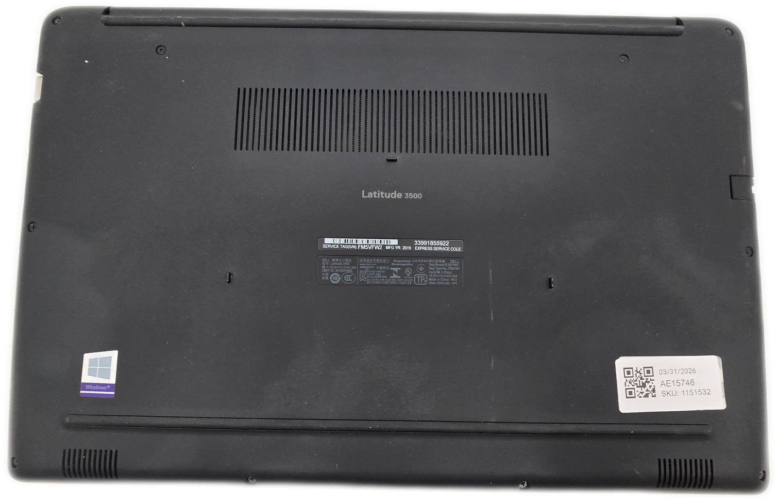 Dell Latitude 3500 i5 8th Gen 8GB 256GB NVMe SSD Windows 11 Home