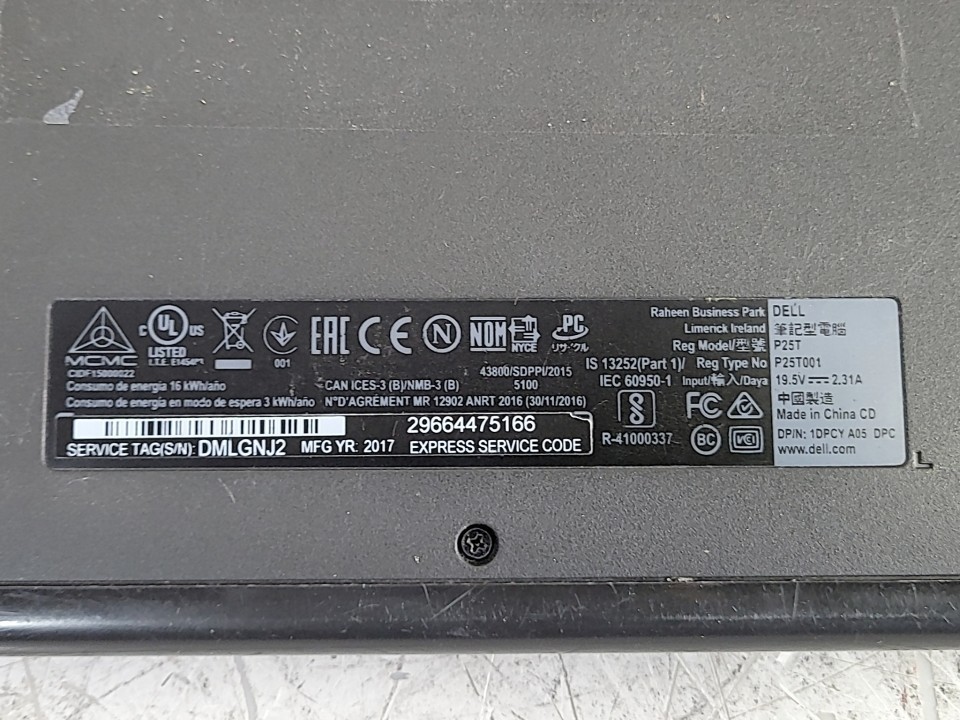 DELL Inspiron 3185 P25T Laptop Intel PENTIUM N3710 8GB SEE NOTES
