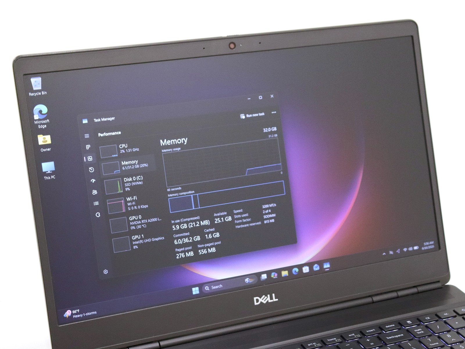 Dell Precision 7560 15.6″ FHD Intel i9-119850H 32GB 256GB NVMe NVIDIA RTX A2000