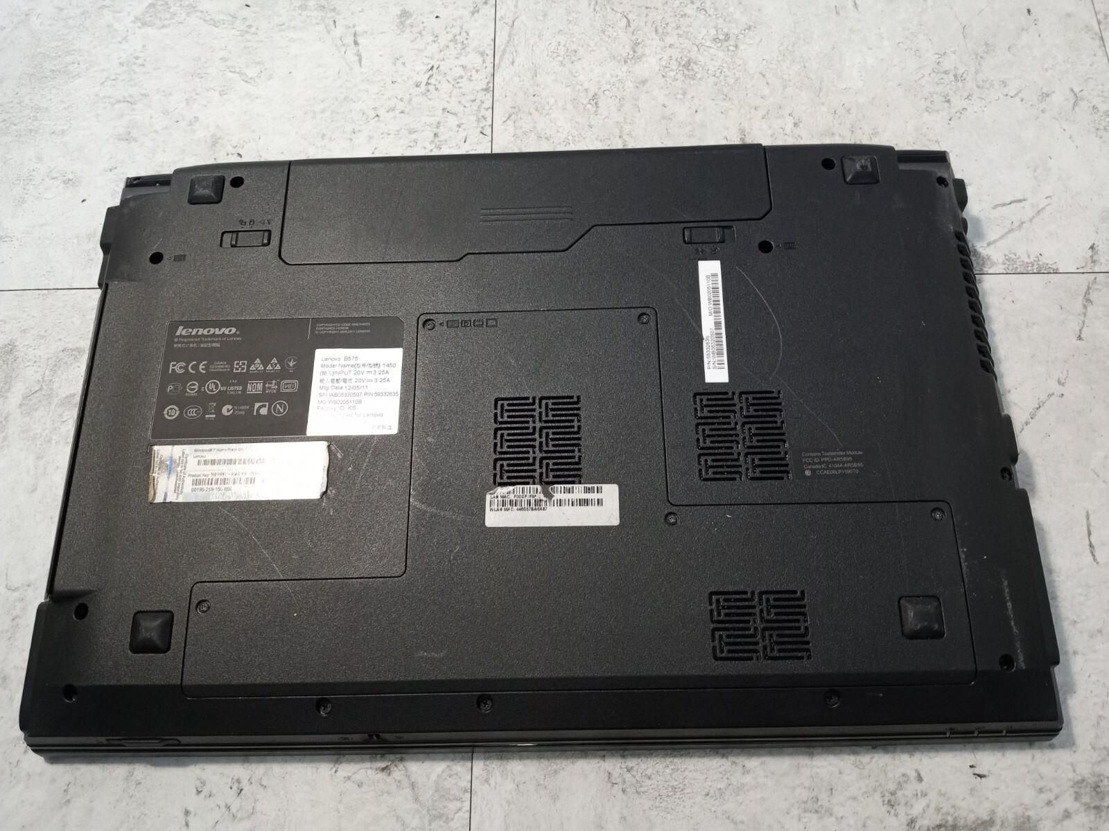 Lenovo B575-1450 15.6″ Laptop AMD E-450 Radeon HD Graphics *READ* -FM