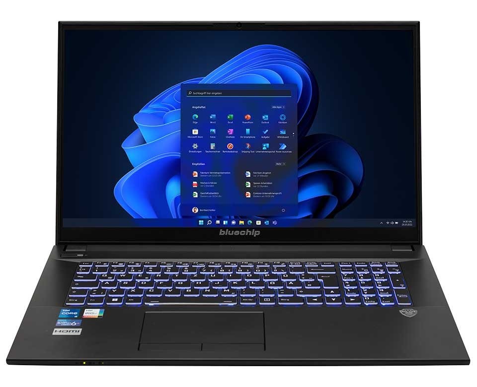 bluechip TRAVELline B17W27 Intel® Core i5-1335U Prozessor / bis zu 4.60 GHz,