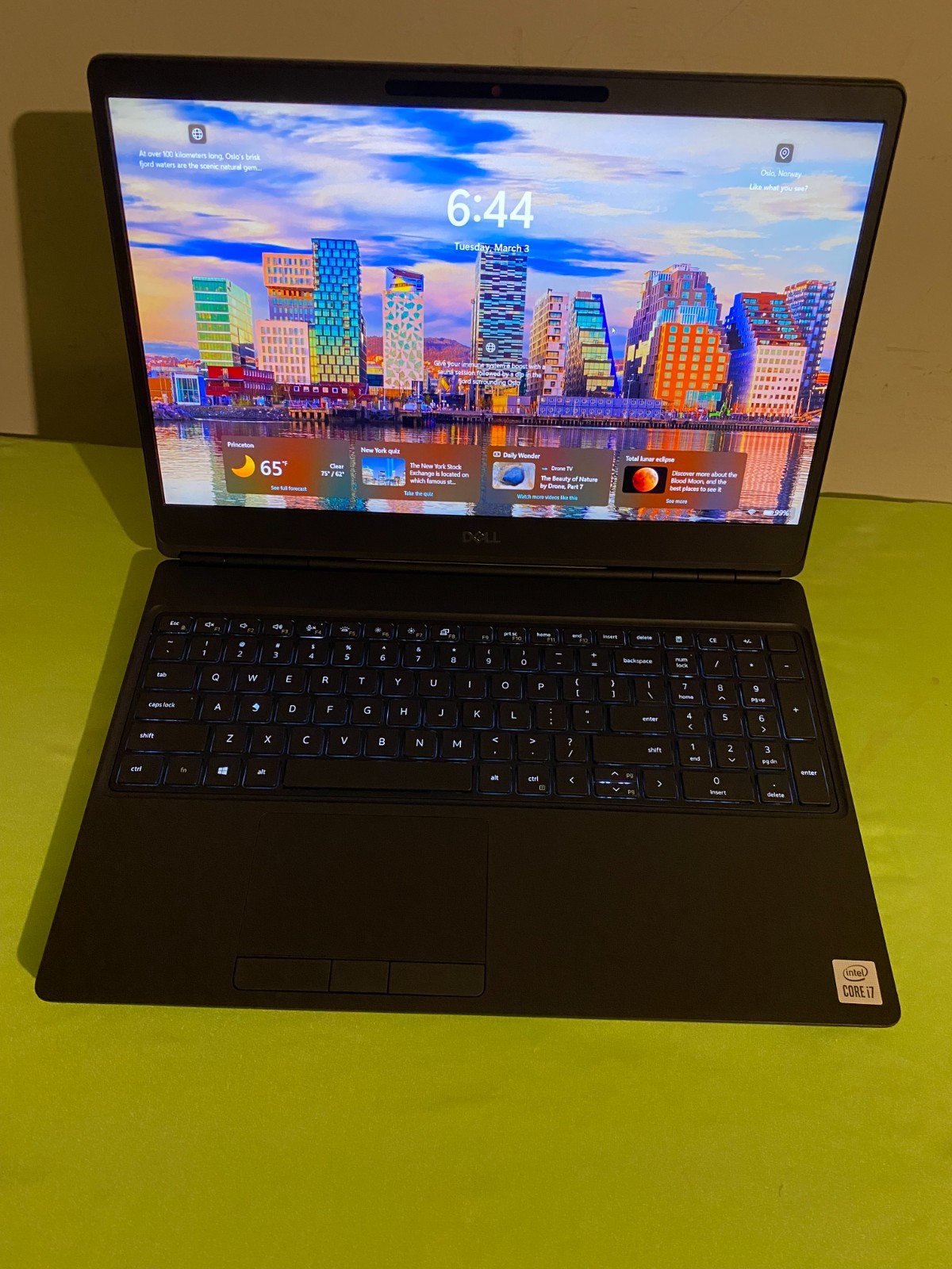 Dell Precision 7550 15.6″ Intel i7-10750H 64GB RAM 512B SSD NVIDIA Quadro T2000