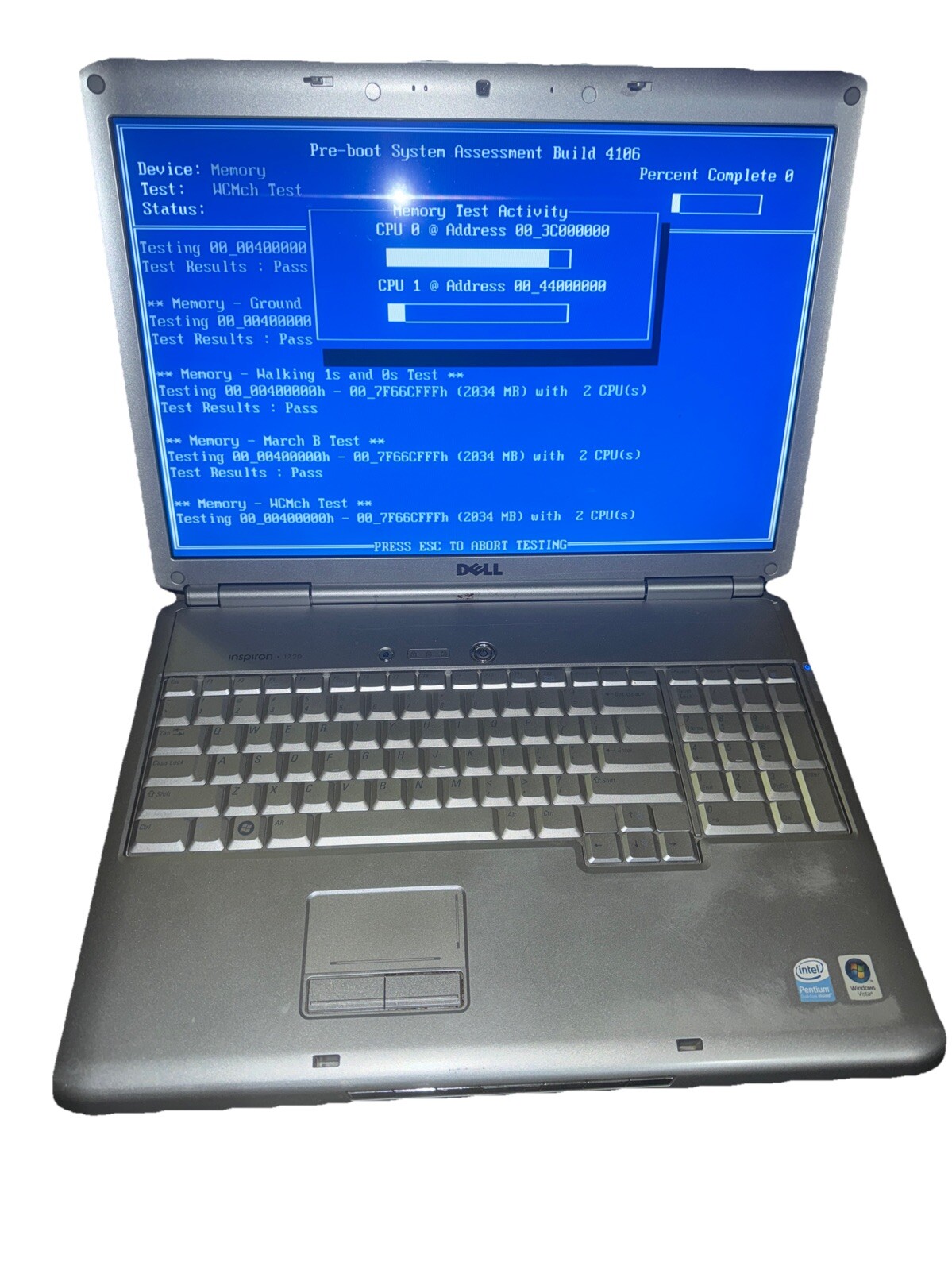Dell Inspiron 1720 17″ Core 2 Duo 160GB HDD Win Vista AA110