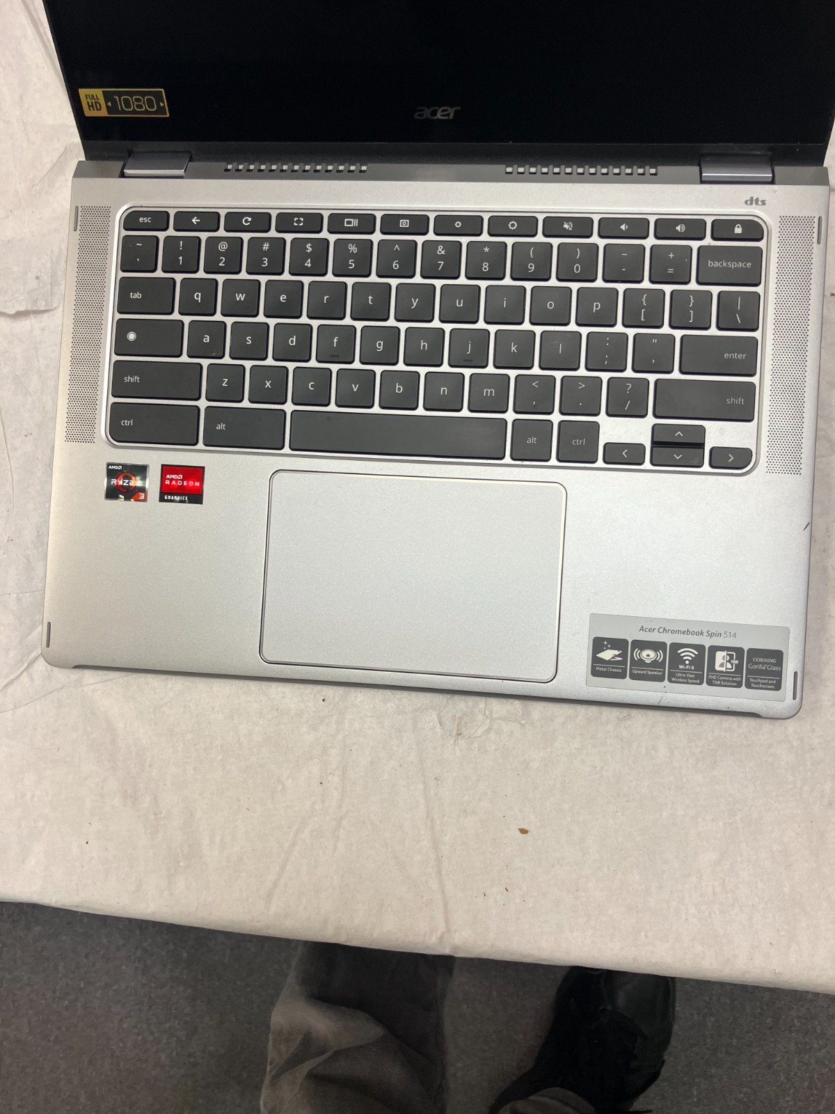 Acer Chromebook Spin 514 CP514 14″ AMD Ryzen 3 5125C 8GB DDR4 128GB FOR PARTS.