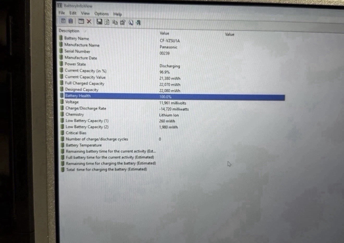 Panasonic ToughBook CF-33 i5-6300U 8GB Ram 256 SSD Win11 Pro. Touchscreen