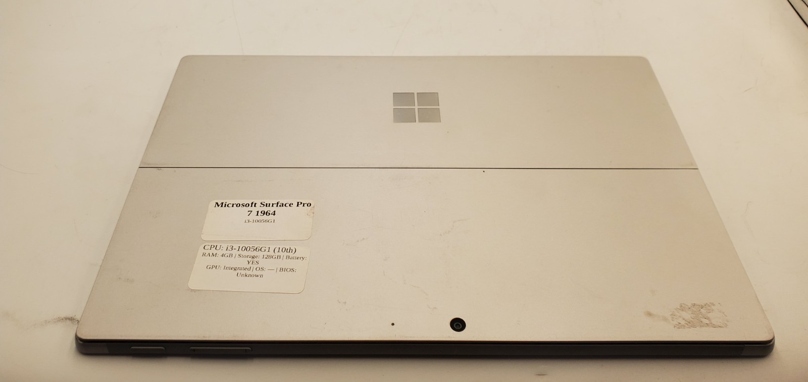 Microsoft Surface Pro 7 1964 Tablet Intel i3-10th Gen 4GB RAM 128GB SSD No OS