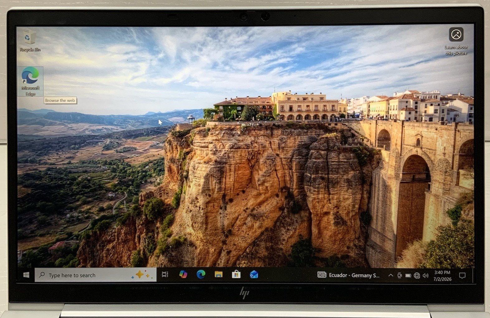 HP EliteBook 840 G7 14″ Intel i5-10310U 16GB DDR4 256GB NVMe | Windows 10 Pro