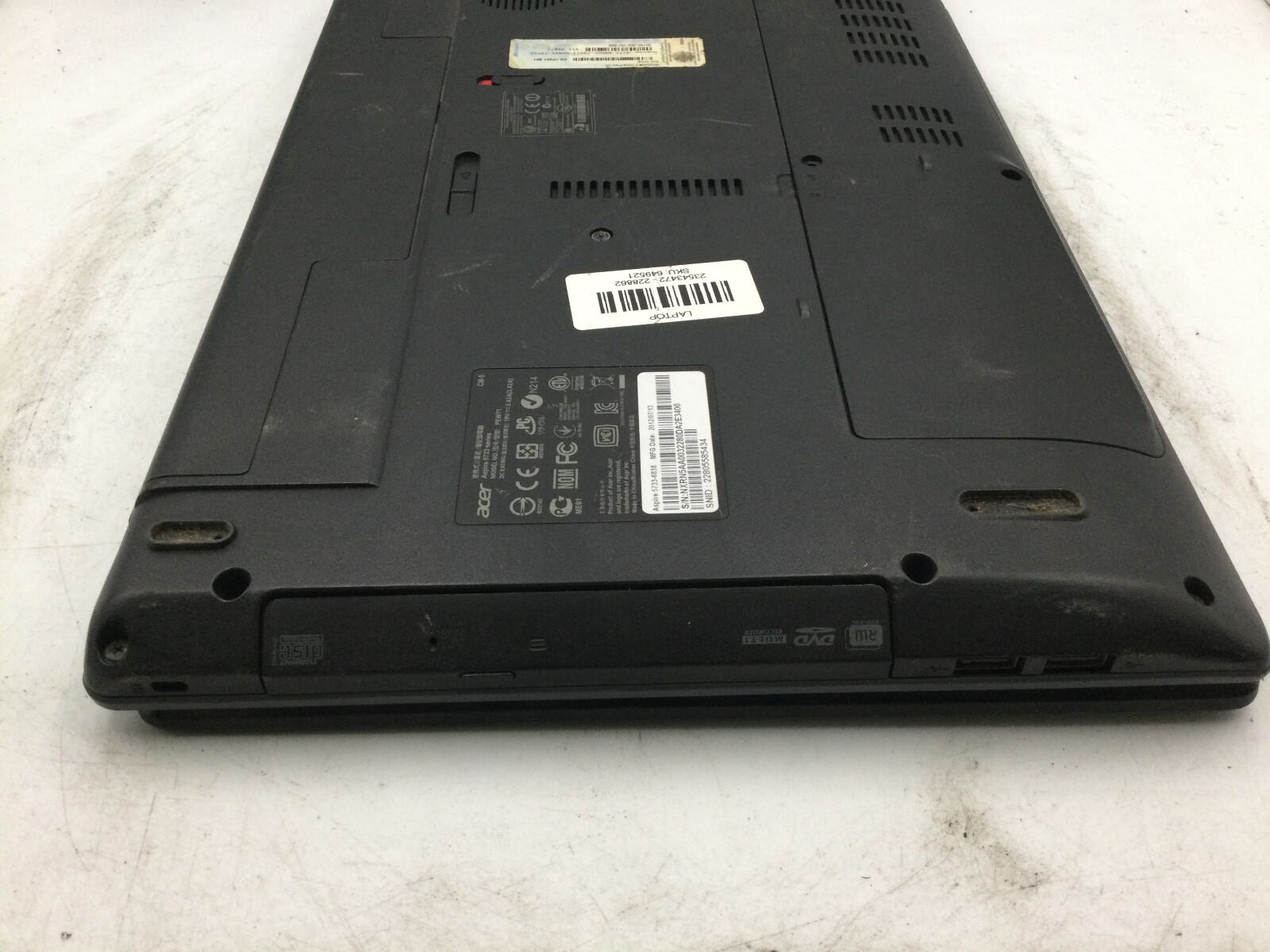 ACER ASPIRE 5733 6838 – FOR PARTS – INTEL I3 – 4GB RAM – 15″ – READ DESCRIP – BB