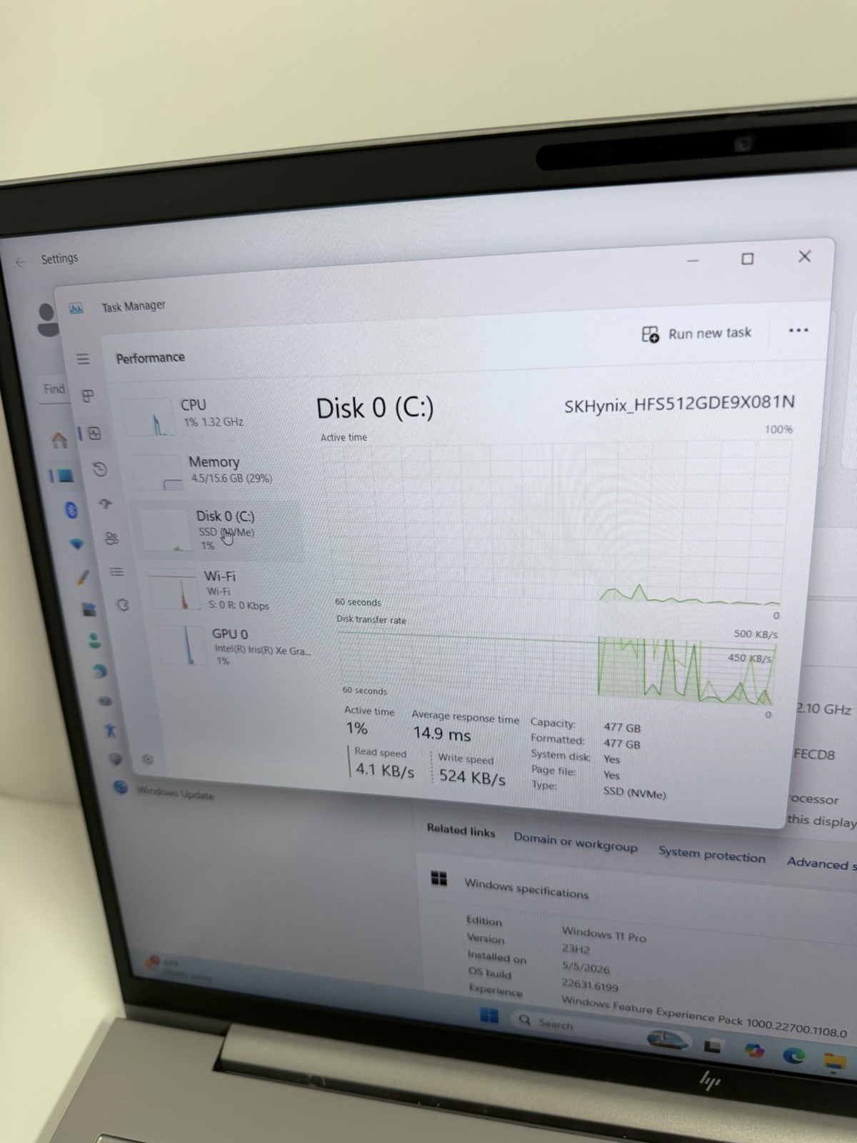 HP ZBook Firefly G9 16 I7-1260P 512GB NVMe 16GB RAM W11P