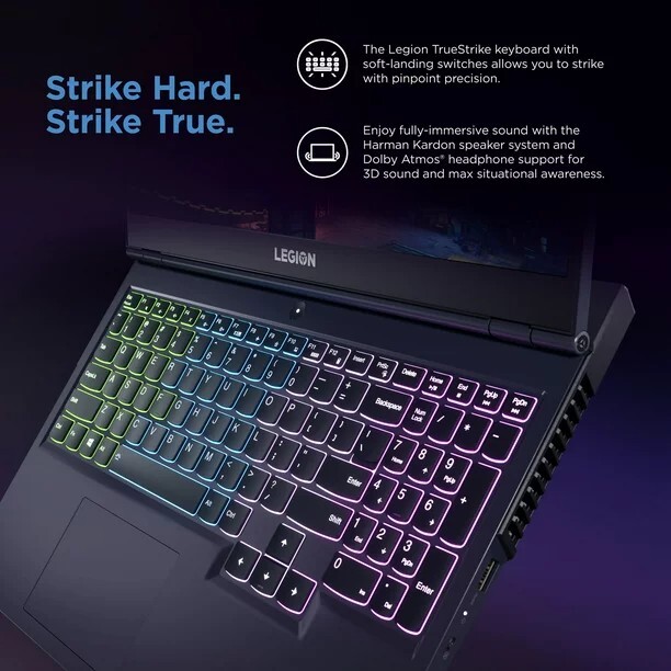 Lenovo Legion 5i 15.6″ Laptop, Intel Core i5-10500H, NVIDIA RTX 3050, 8GB RAM, 2