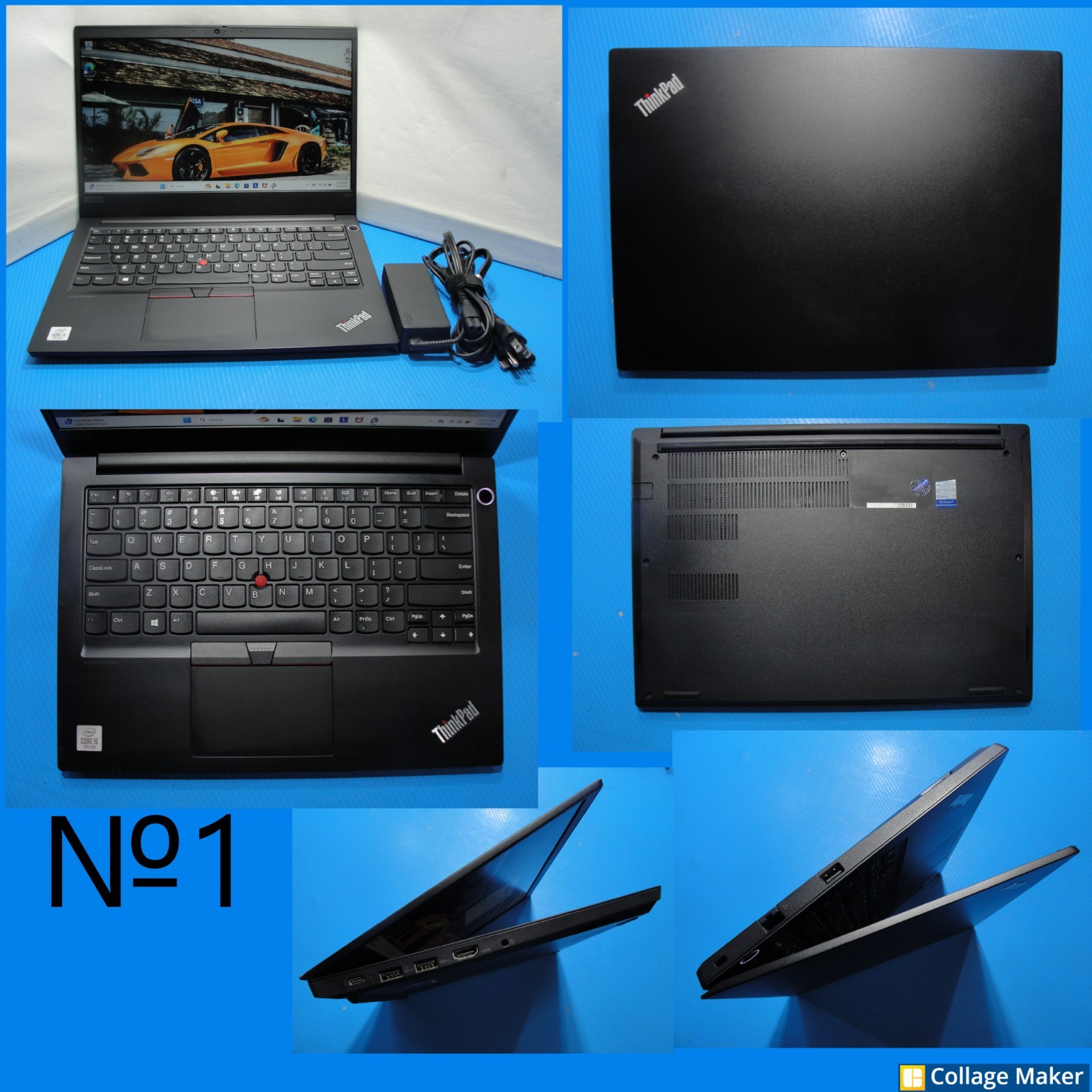 Lenovo ThinkPad E14 14”FHD Intel Core i5-10210U 1.6GHz 8GB HDD Reset 1TB+Charger