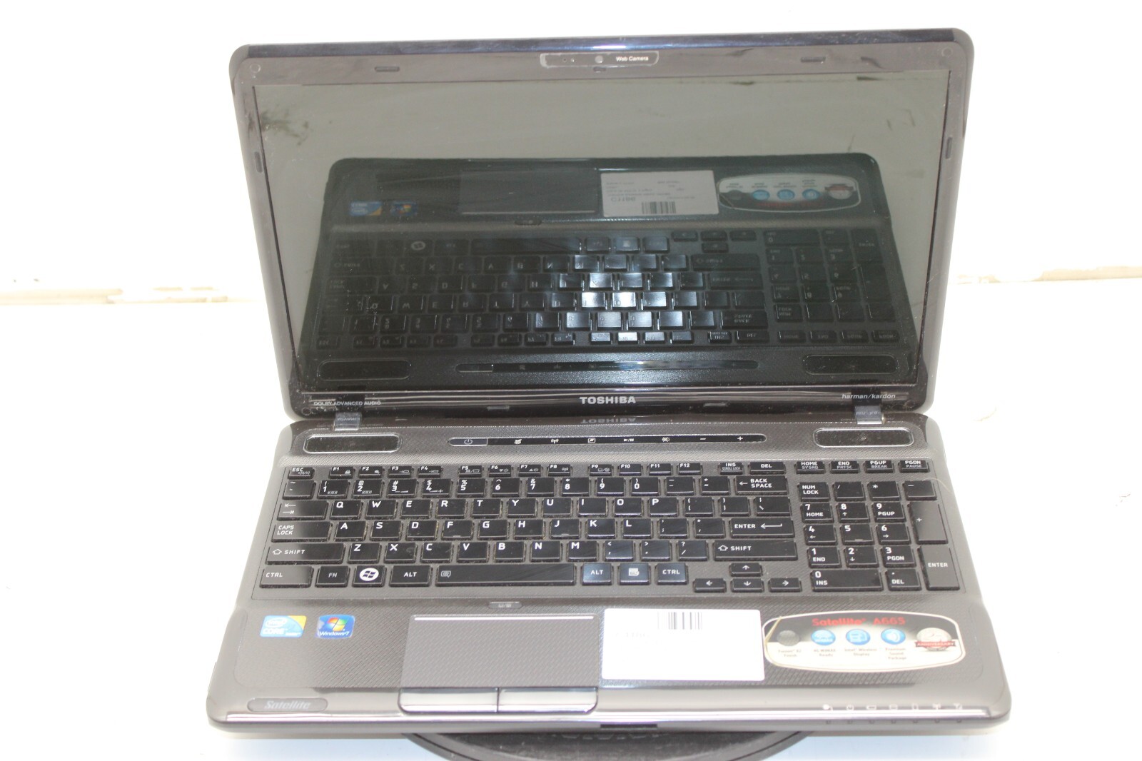 Toshiba Satellite A655-S6086 Laptop Intel Core i3-M370 4GB Ram (1 Dead Ram Slot)