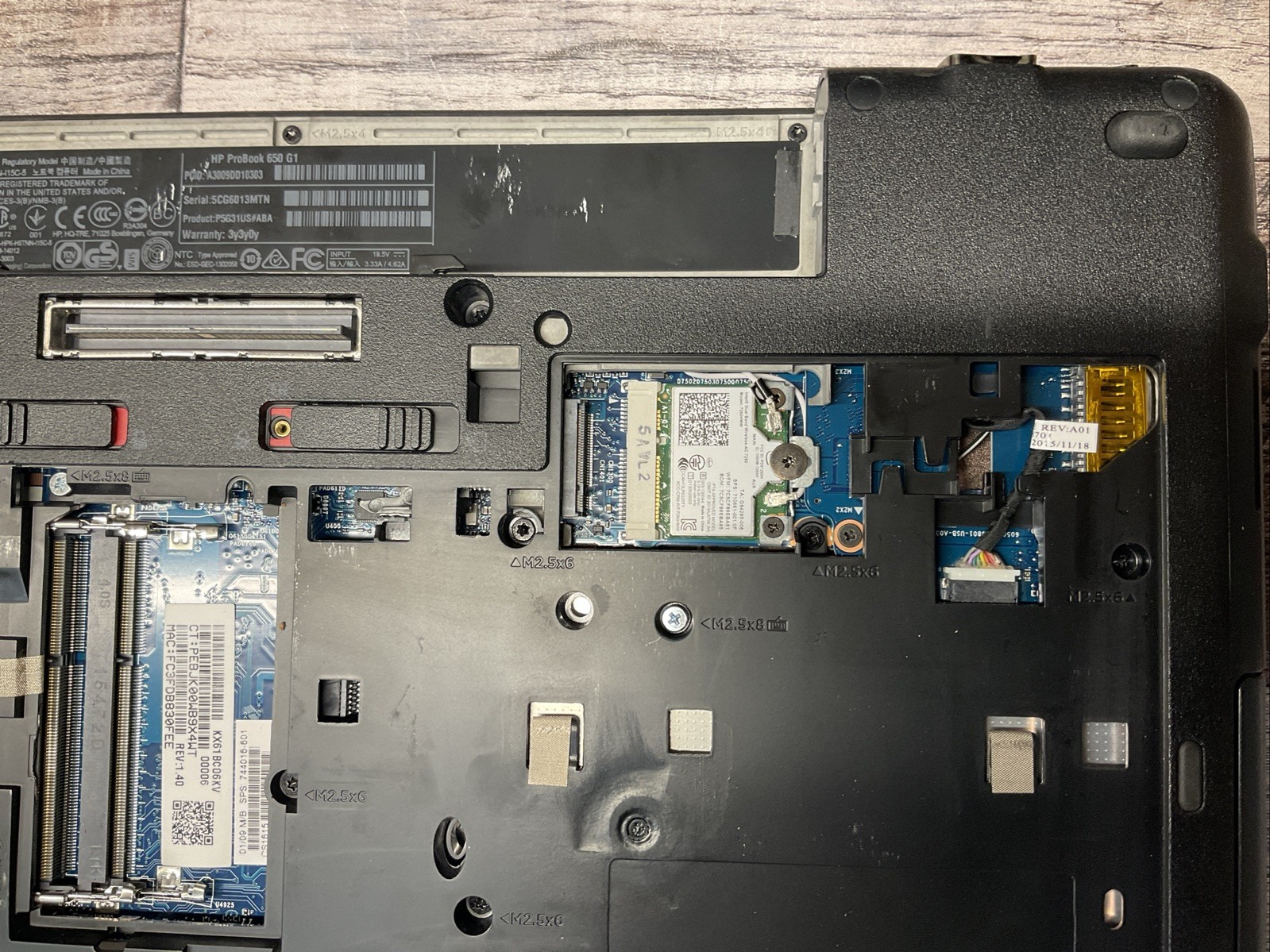 ProBook 650 G1 / i5 4th / No RAM Laptop Notebook PC / M5