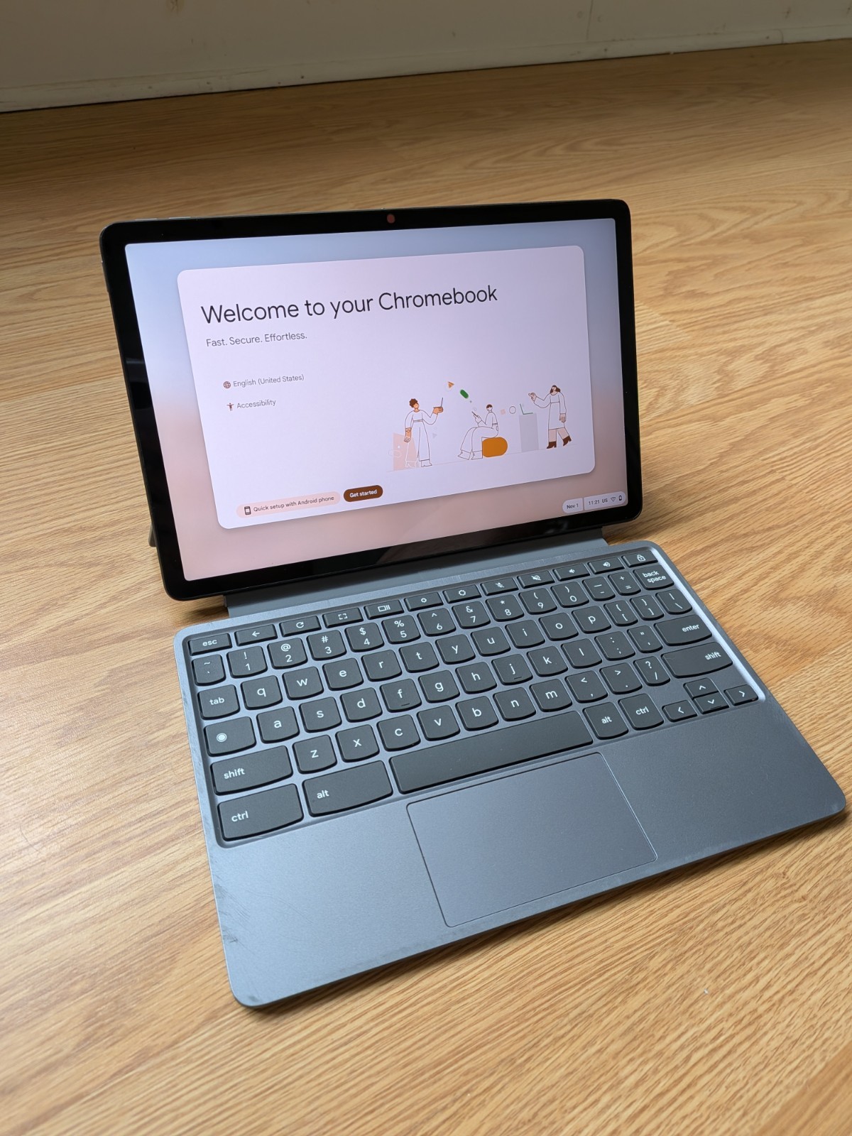 Lenovo Chromebook Duet 11M889 Gray Wi-Fi Only 2-in-1 Tablet