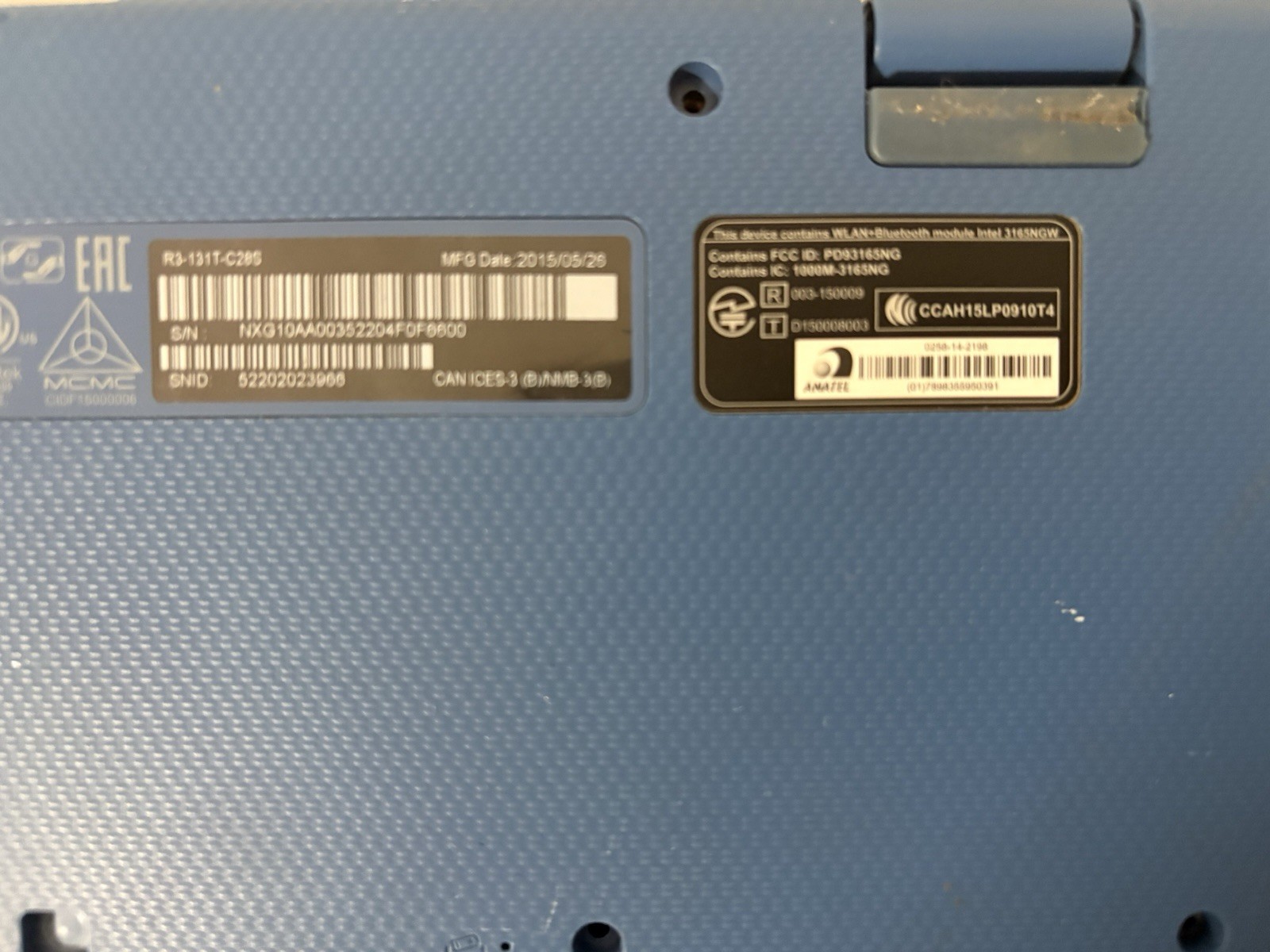 Acer Aspire R3 N15W5 for Parts (No Hard Drive)