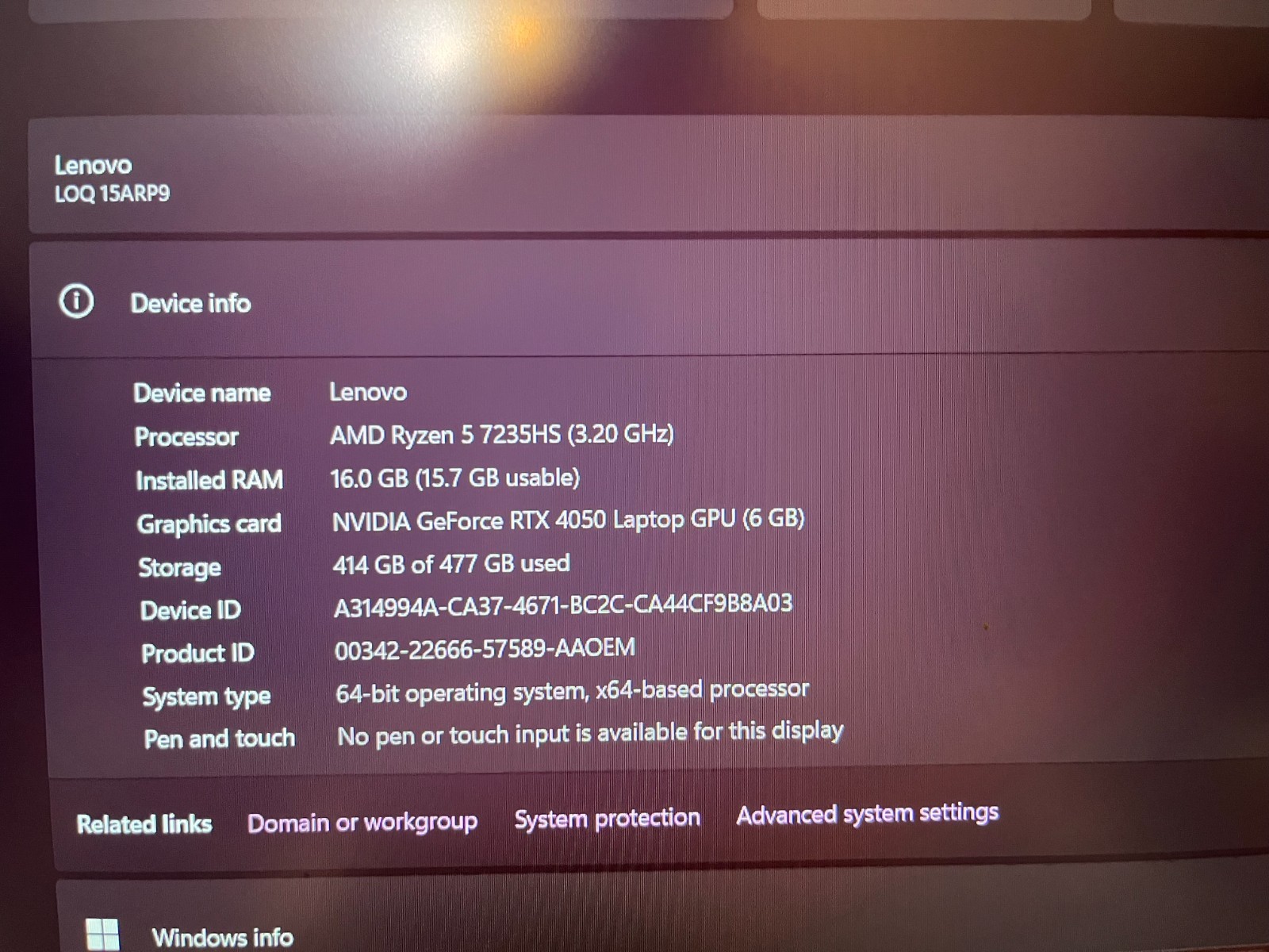 Lenovo ThinkBook 15.6″ AMD Ryzen 5 7235HS 16GB 512GB Luna Grey