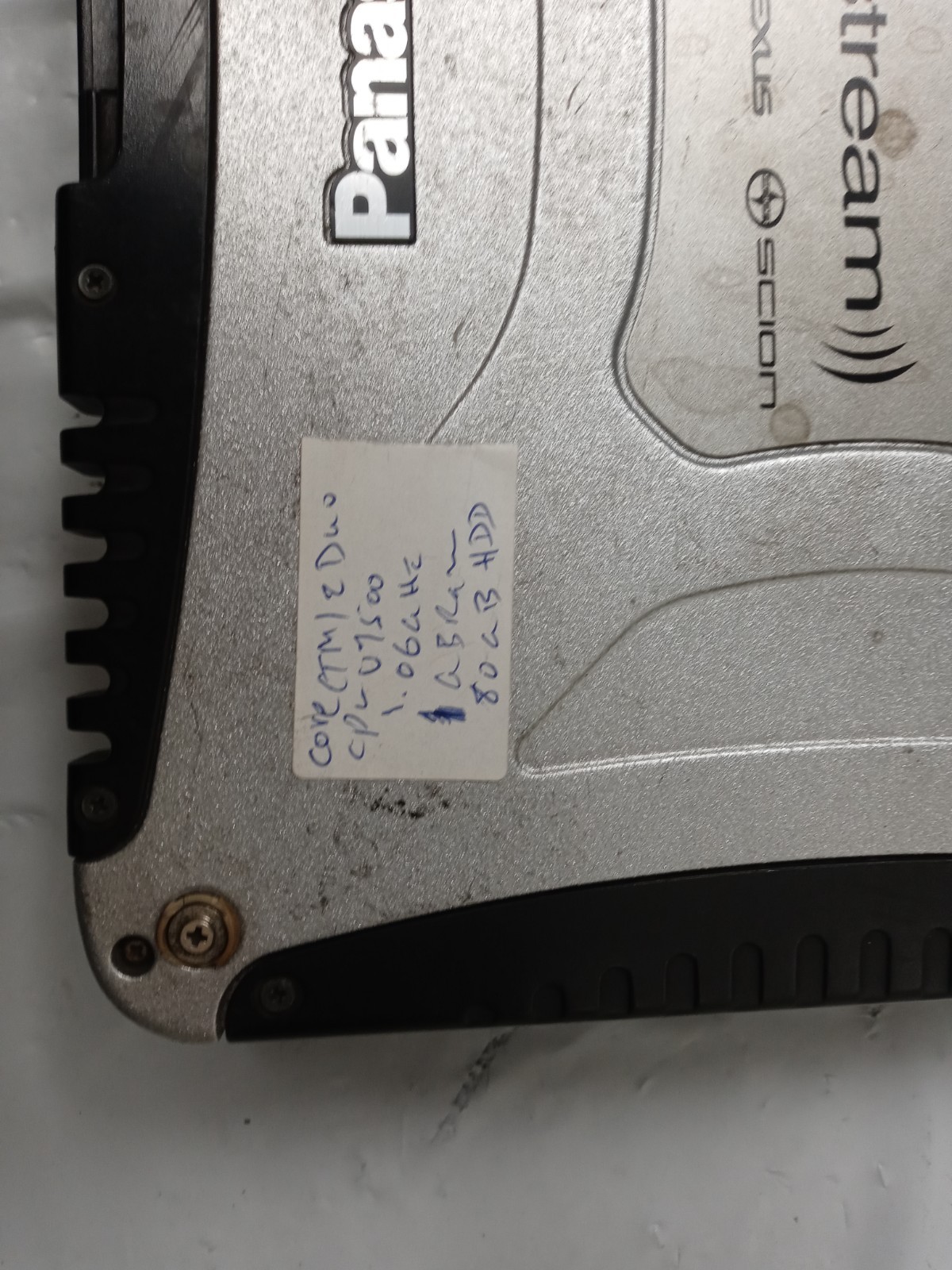Panasonic ToughBook CF-19 Core 2 Duo U7500 @1.06GHz 1GB RAM 80GB HDD w/ Caddy