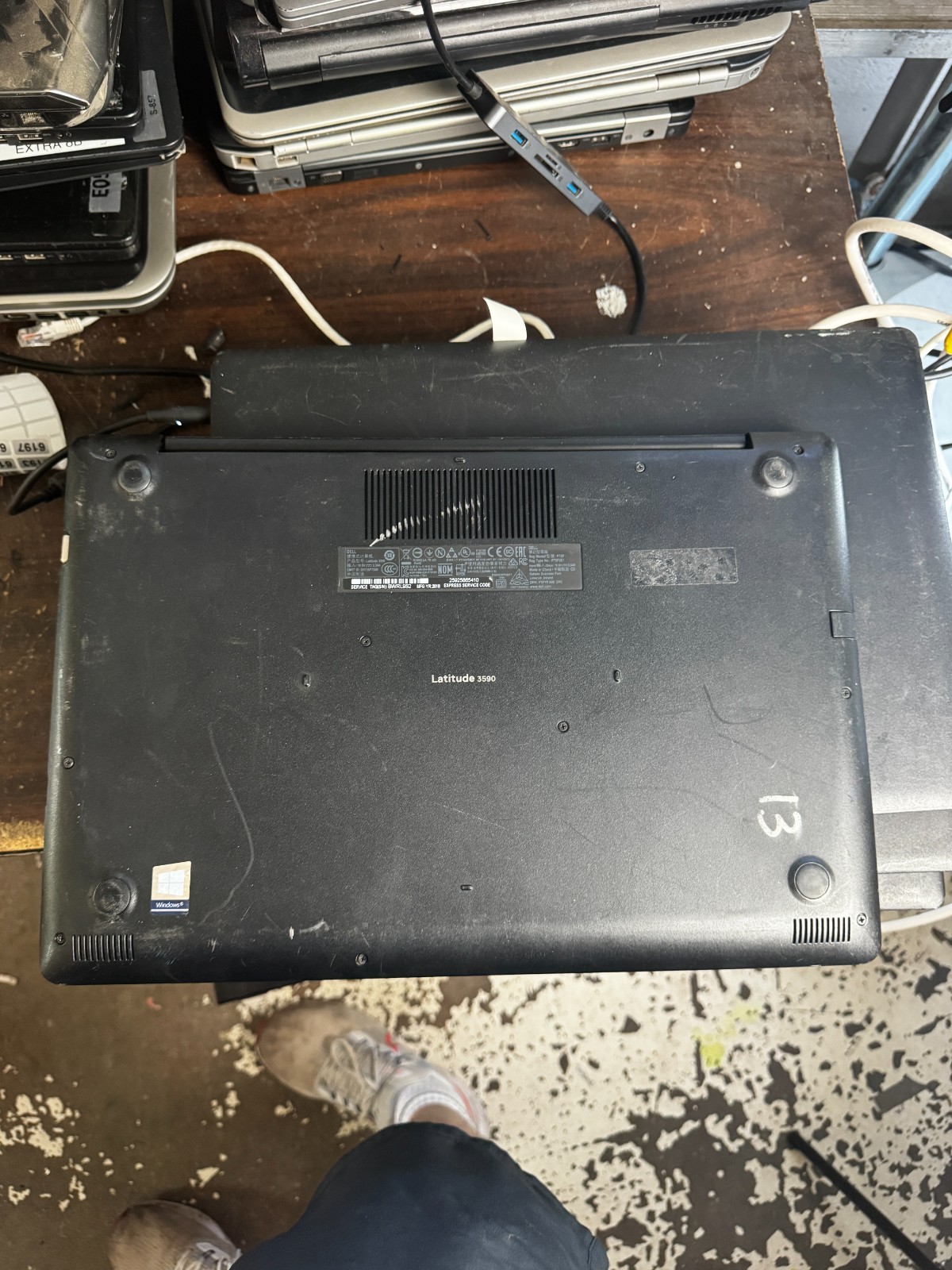 Dell Latitude 3590 Intel Core i3 7th Gen Laptop for Parts/Repair #6156