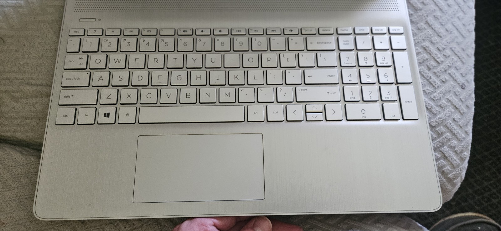 This HP 15-inch laptop sleek natural silver finish Mod.# 15-dy1024wm