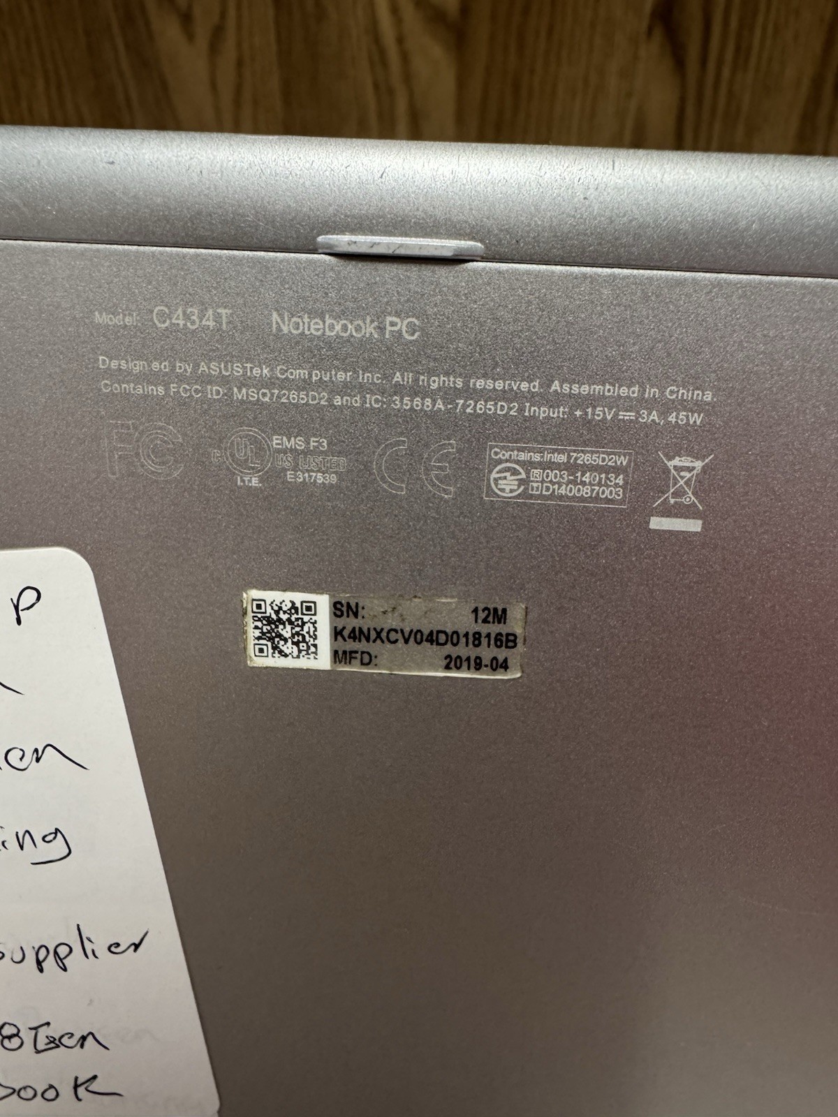 ASUS Chromebook Flip C434T Touchscreen Cracked Fully Working AS-IS