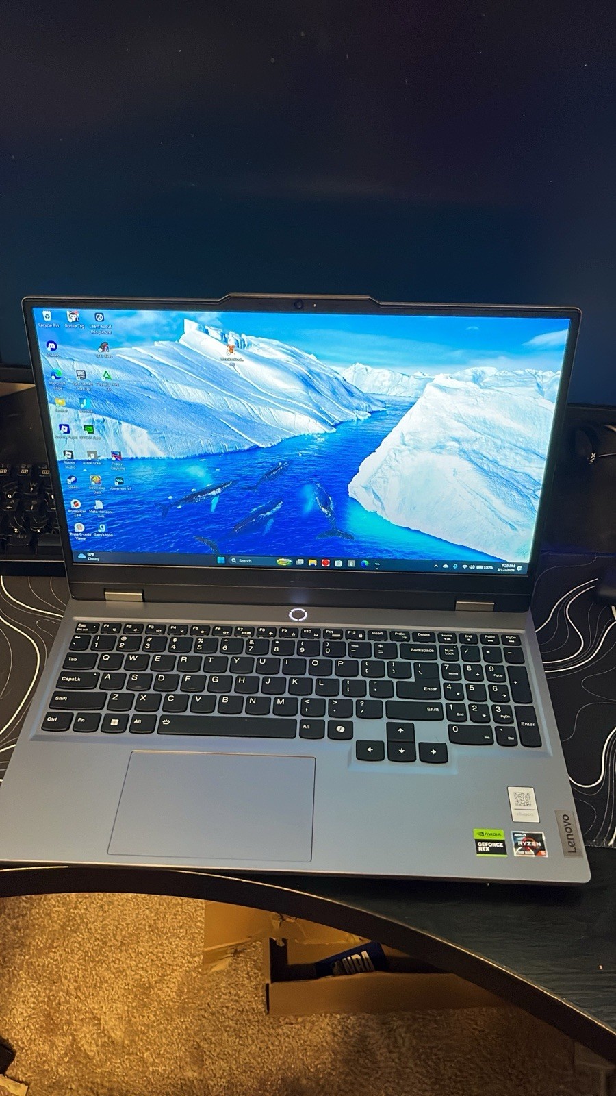 Lenovo LOQ Laptop AMD Ryzen 5 7235HS RTX 4050 12GB RAM 477GB SSD Gray
