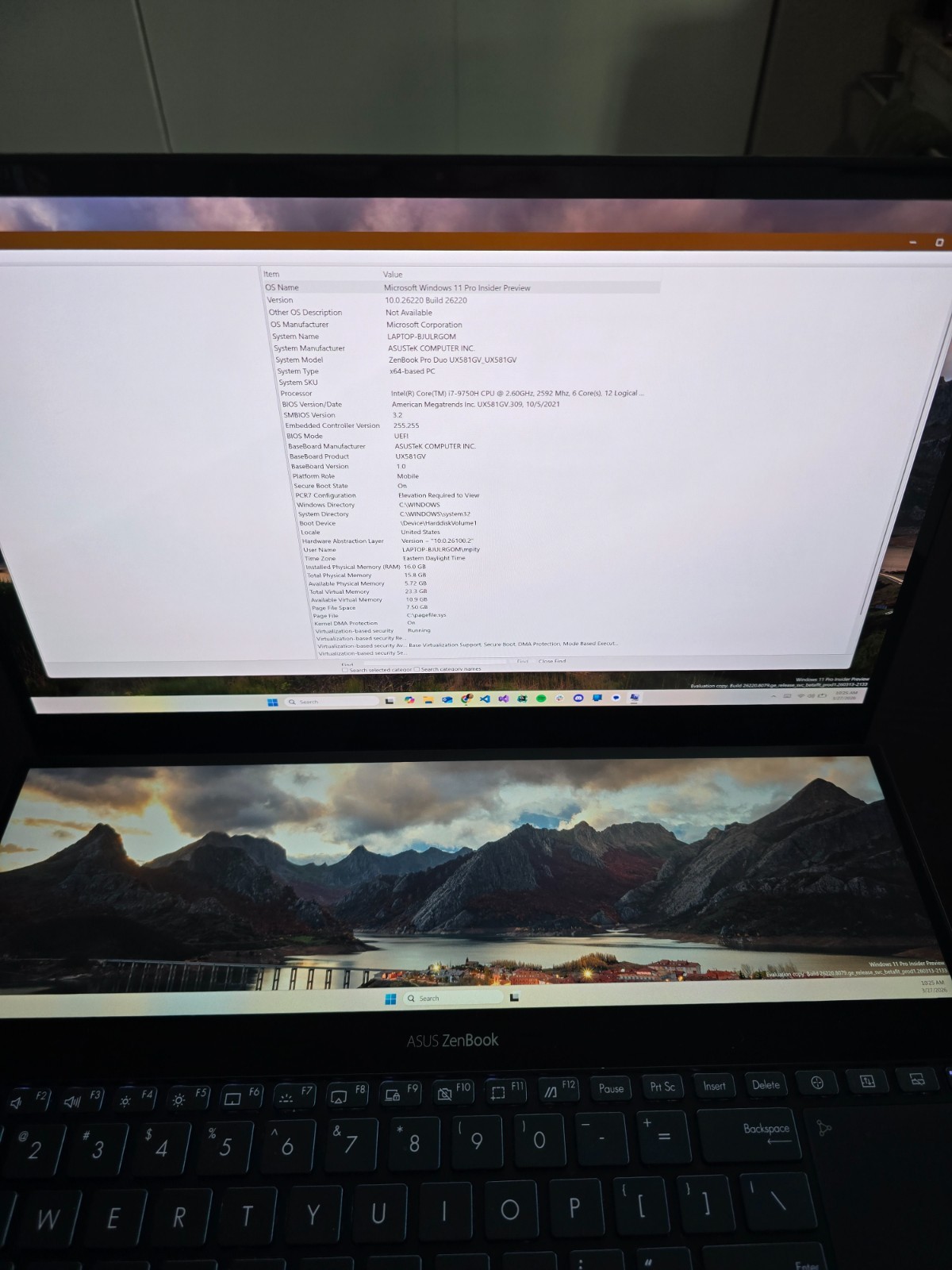 ASUS ZenBook Pro Duo UX581GV — Dual 4K Touch Screen | RTX 2060 | i7-9750H | 16GB