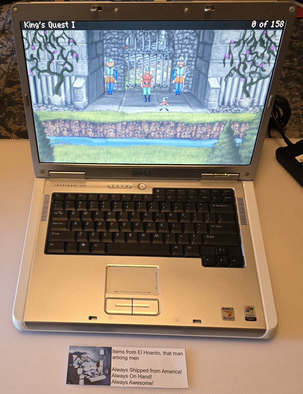 Dell Inspiron 1501 15.4″ AMD Turion 64 2.0GHz 2GB RAM 240GB HDD Radeon XP Read