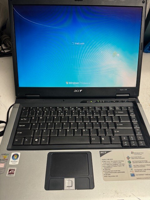 Acer Aspire 5100 Laptop AMD Turion 64 X2 120 GB SSD Windows 7 Fresh