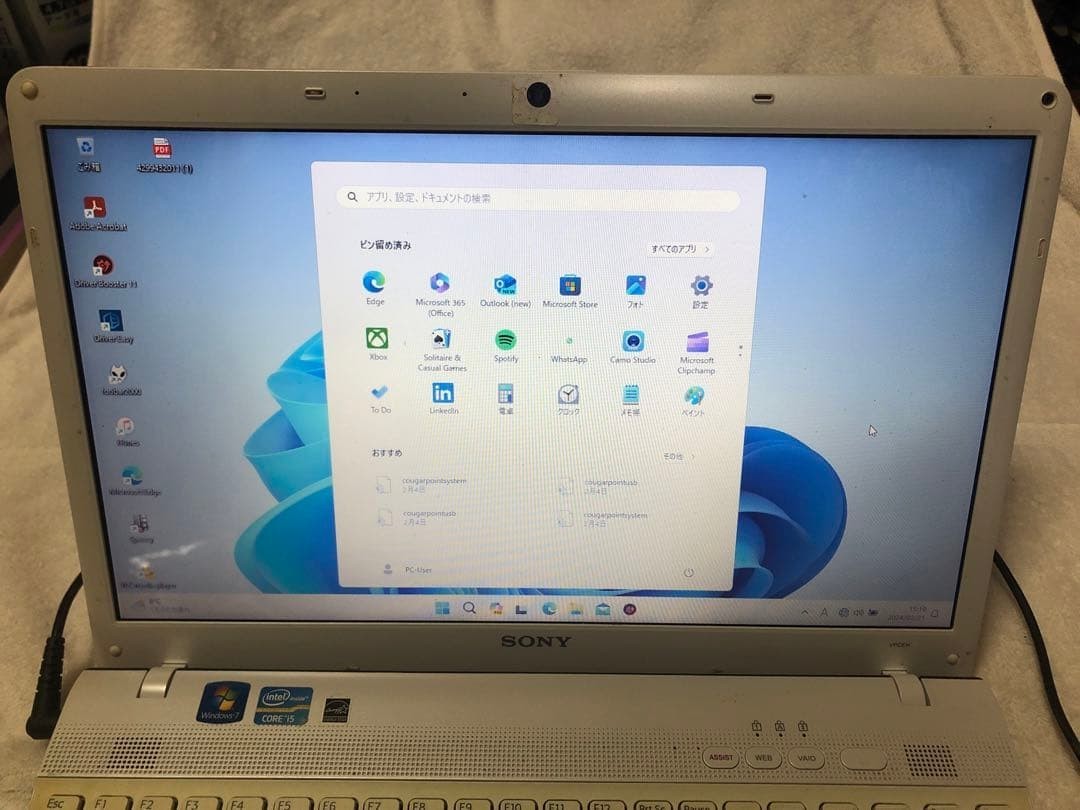 SONY VAIO VPCEH38FJ/W Core i5 2450M 15.5in 6GB 500GB Used m56
