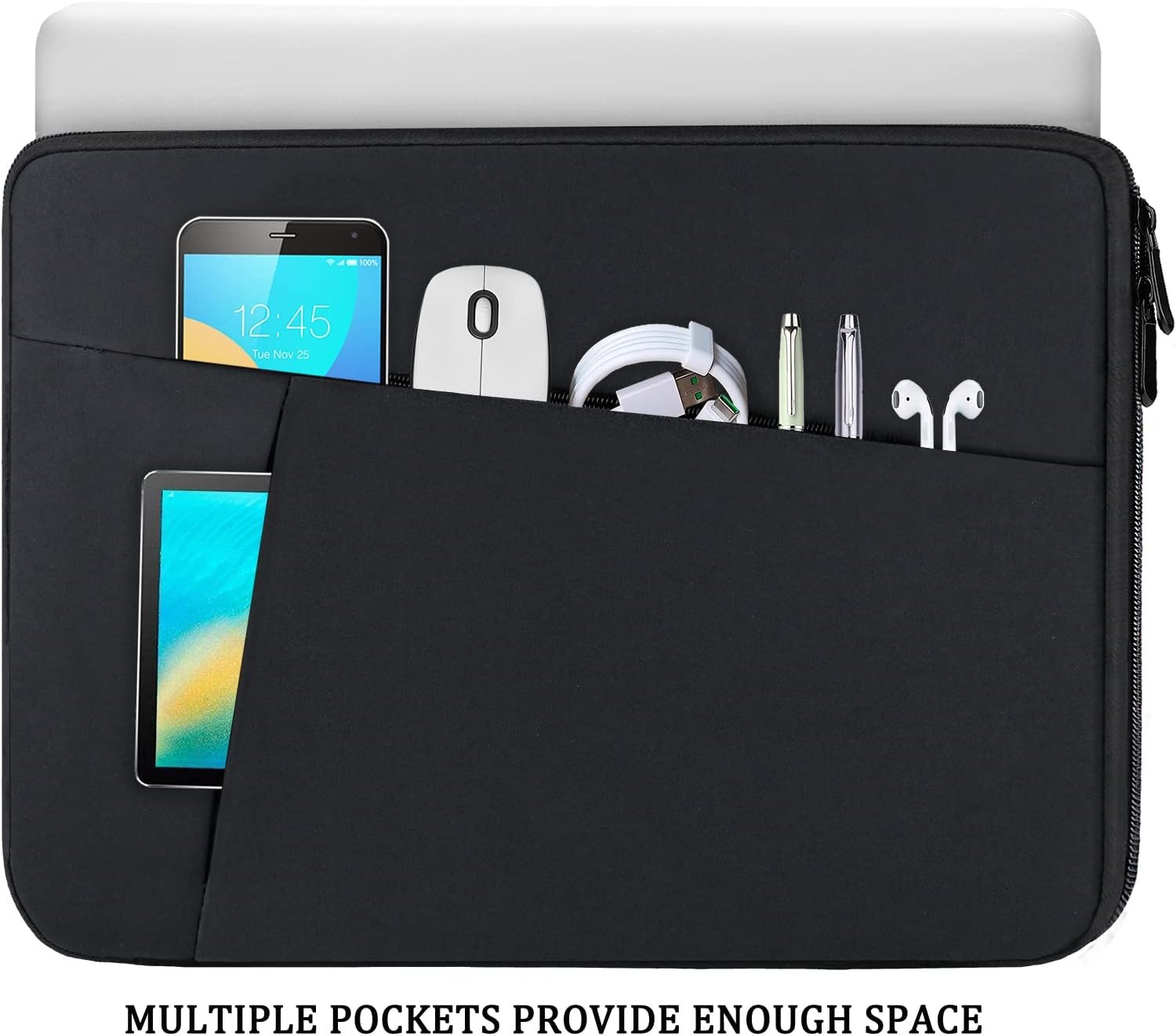 Laptop Case Sleeve 15.6 inch, Durable Shockproof Protective Cover for HP, Dell,